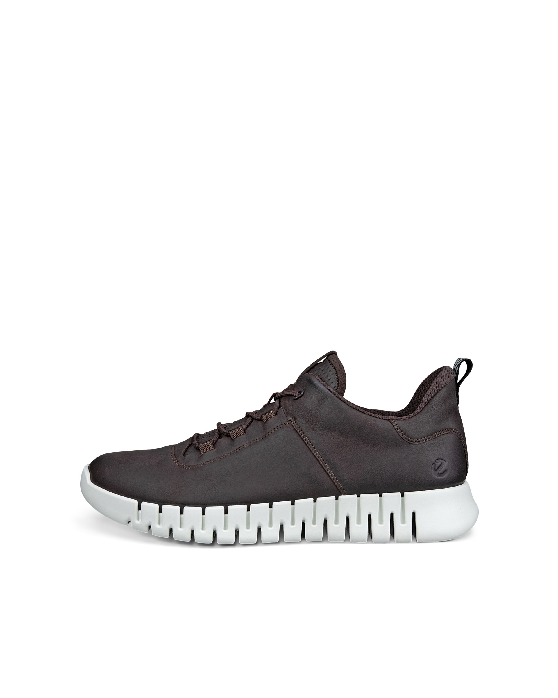 Men's ECCO® Gruuv Nubuck Sneaker - Brown - Outside