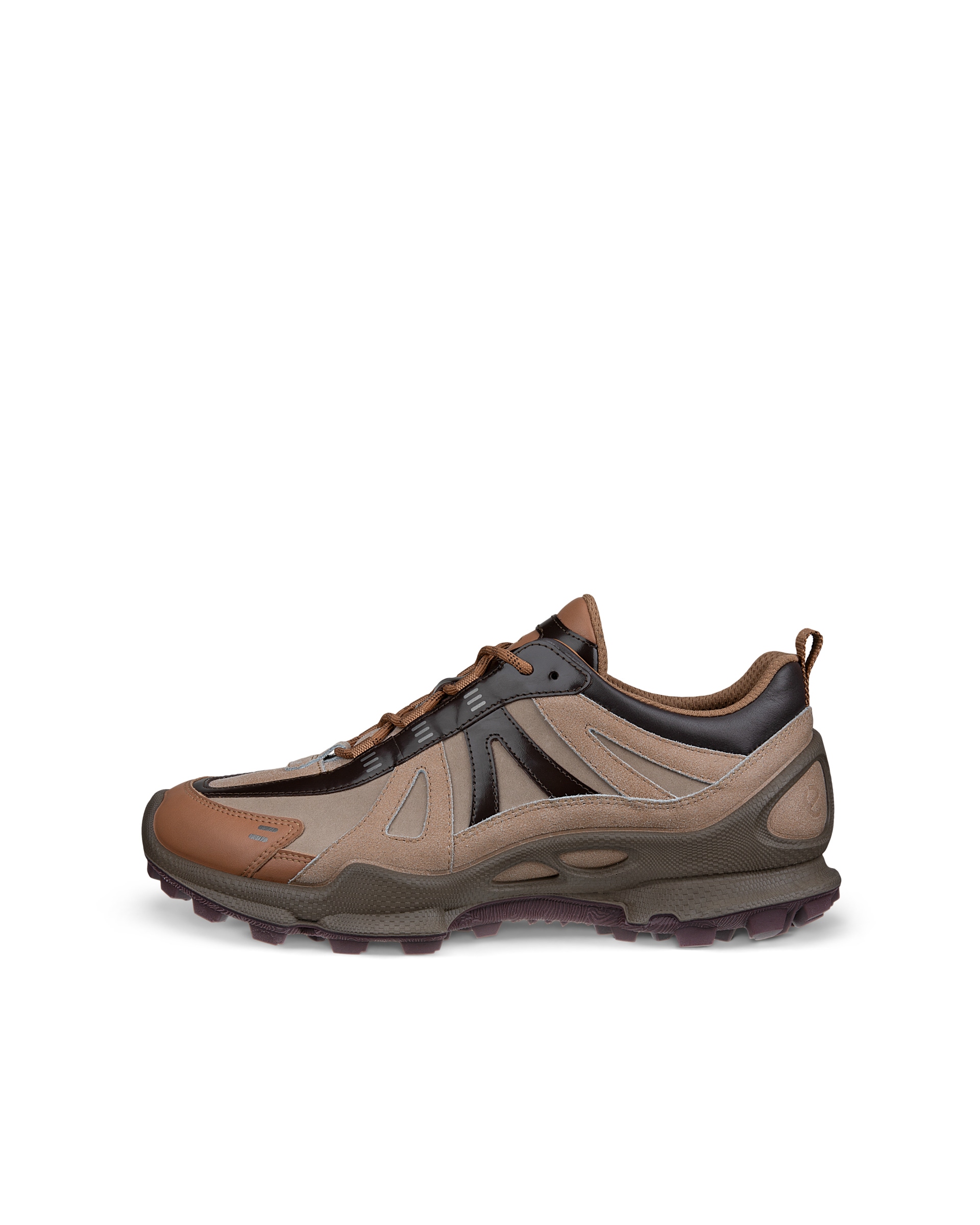 Men's ECCO® BIOM C-Trail Leather Sneaker - Brown - Outside