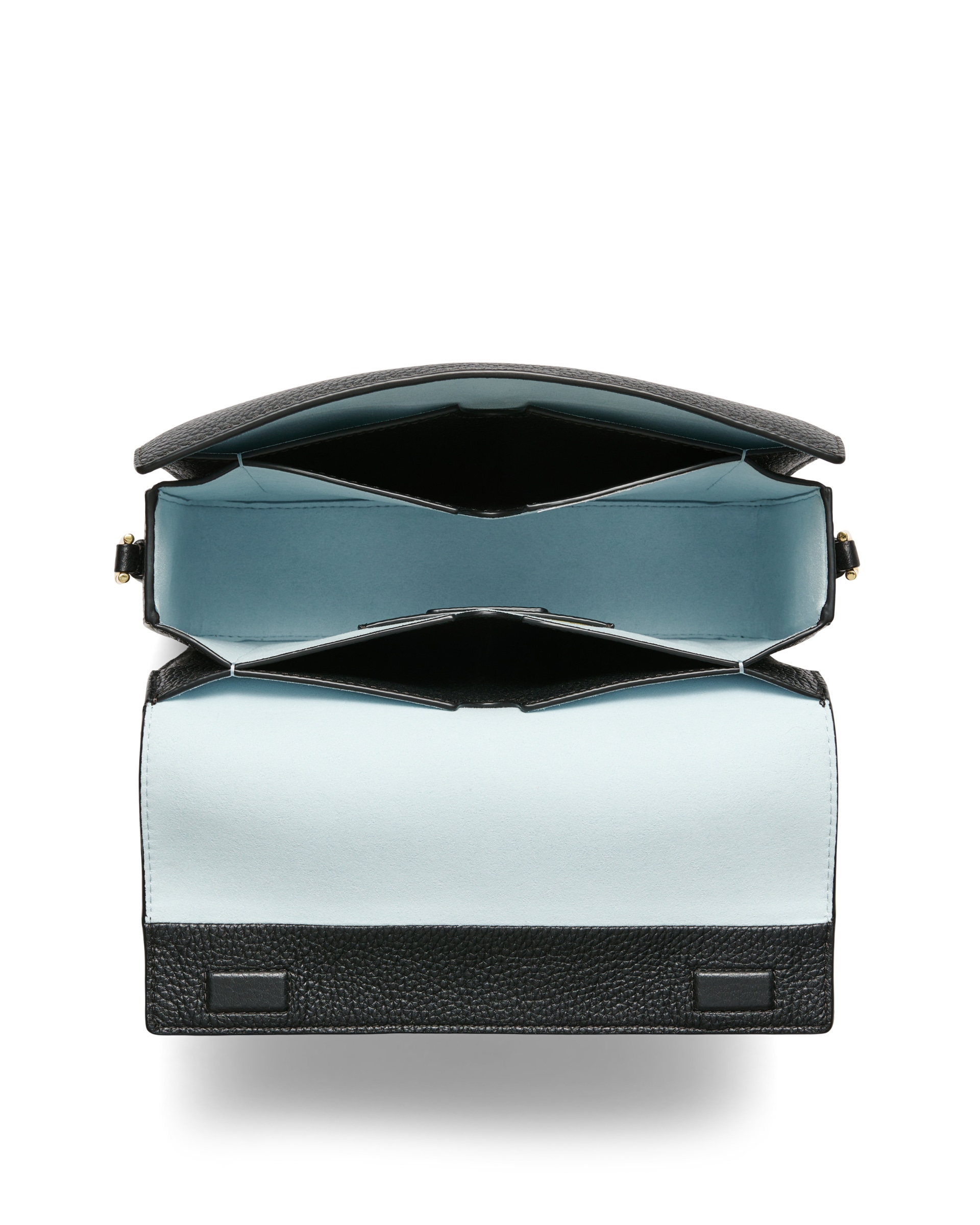 ECCOยฎ Pinch Large Pebbled Leather Pinch Crossbody Bag - Black - Birdeye