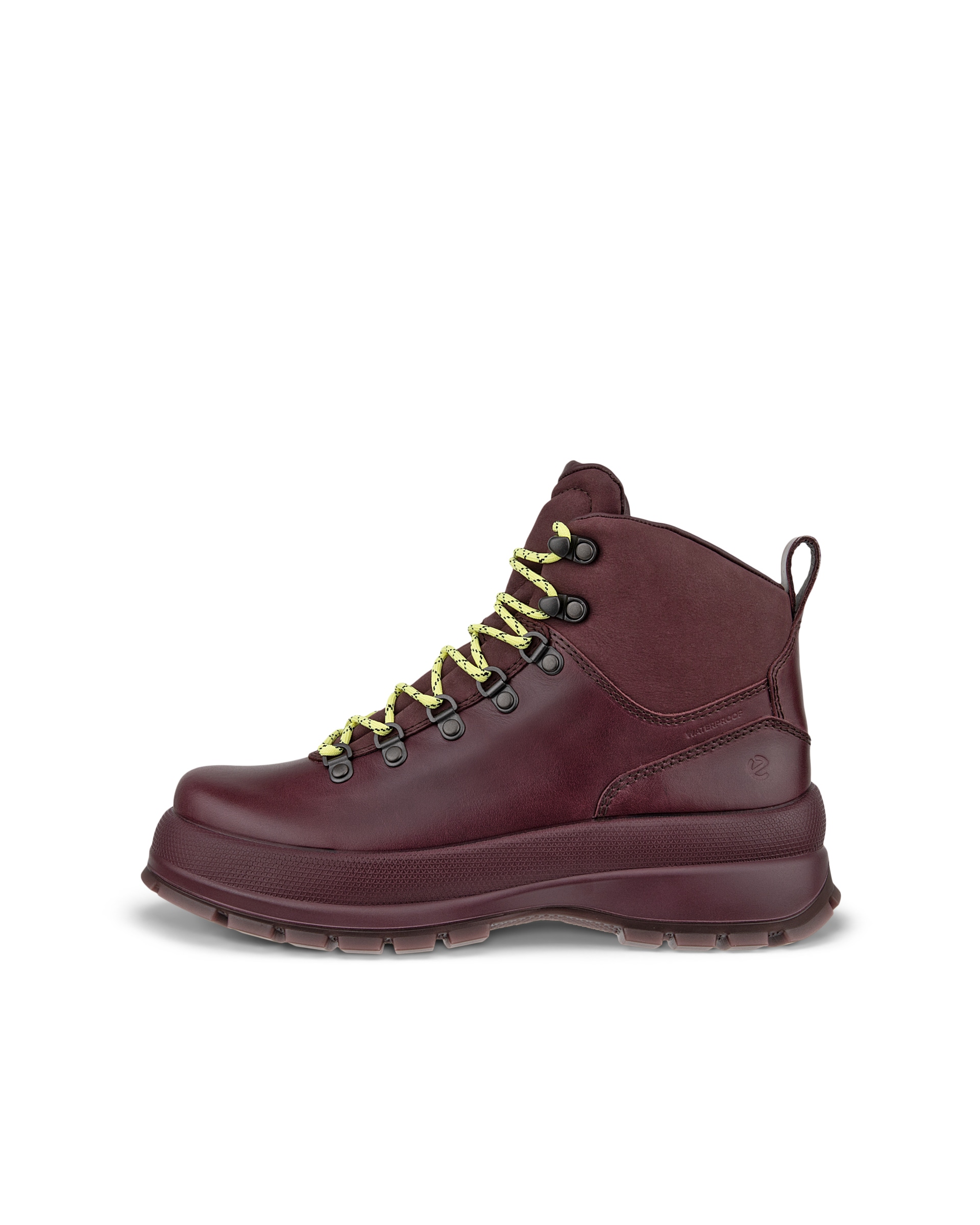 Women's ECCO® Track 30 Leather Waterproof Lace-Up Boot - Purple - Outside