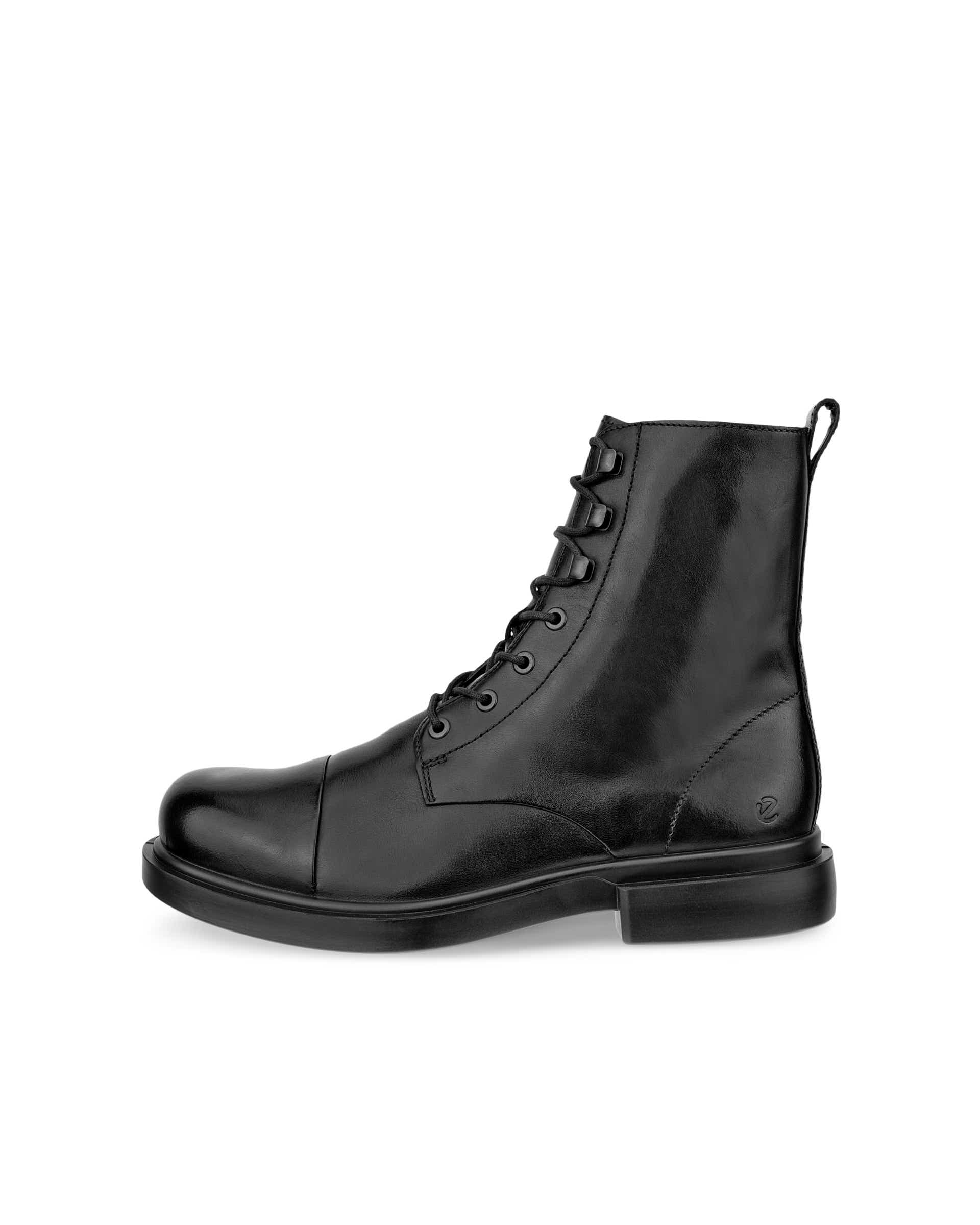 Men's ECCO® Metropole Seoul Leather Mid-Cut Boot - Brown - Outside