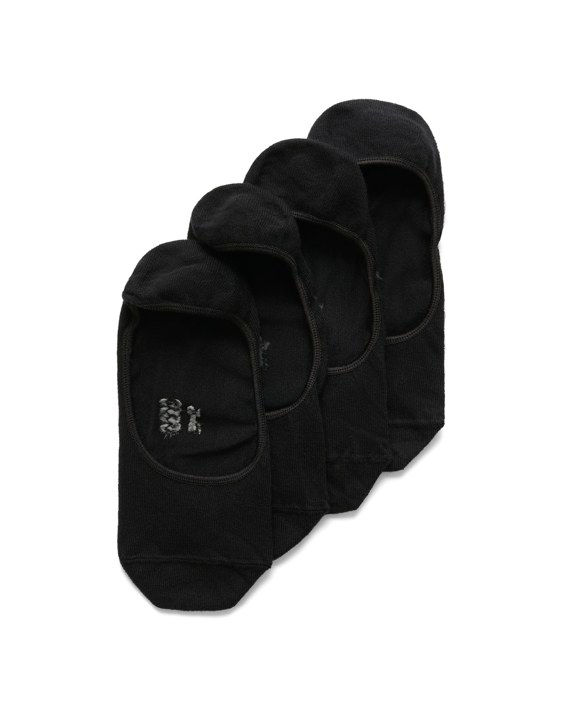 Unisex ECCO® Classic Long-Life No-Show Socks (2-Pack) - Black - Main