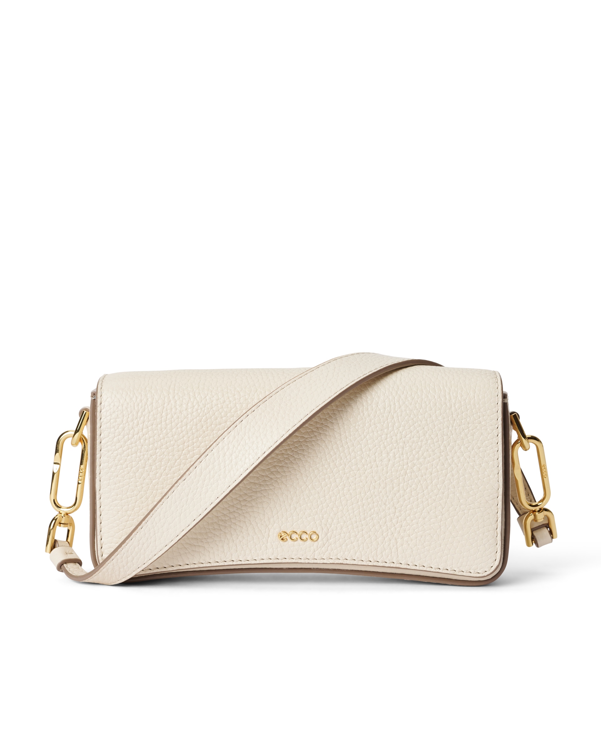ECCOยฎ Pinch Small Pebbled Leather Shoulder Bag - Beige - Main