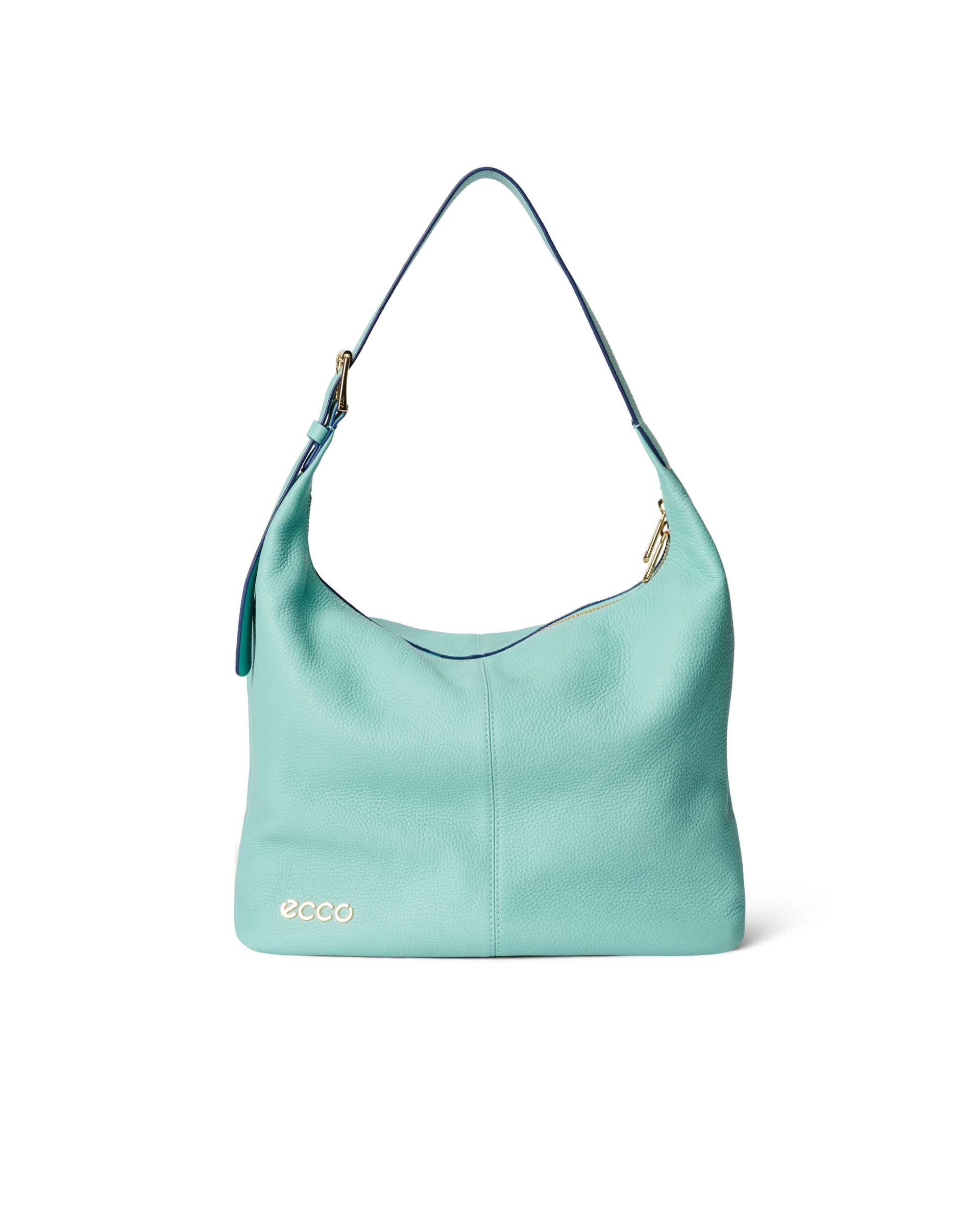 ECCO® Soft Medium Pebbled Leather Hobo Bag - Purple - Main
