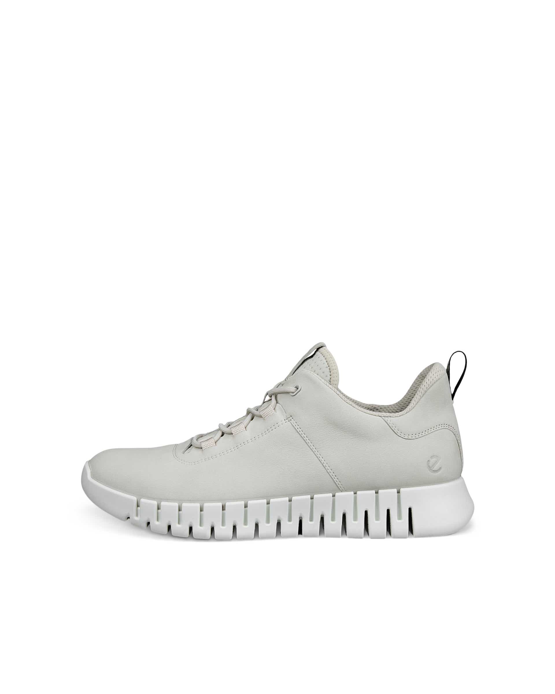 Men's ECCO® Gruuv Leather Sneaker - Black - Outside