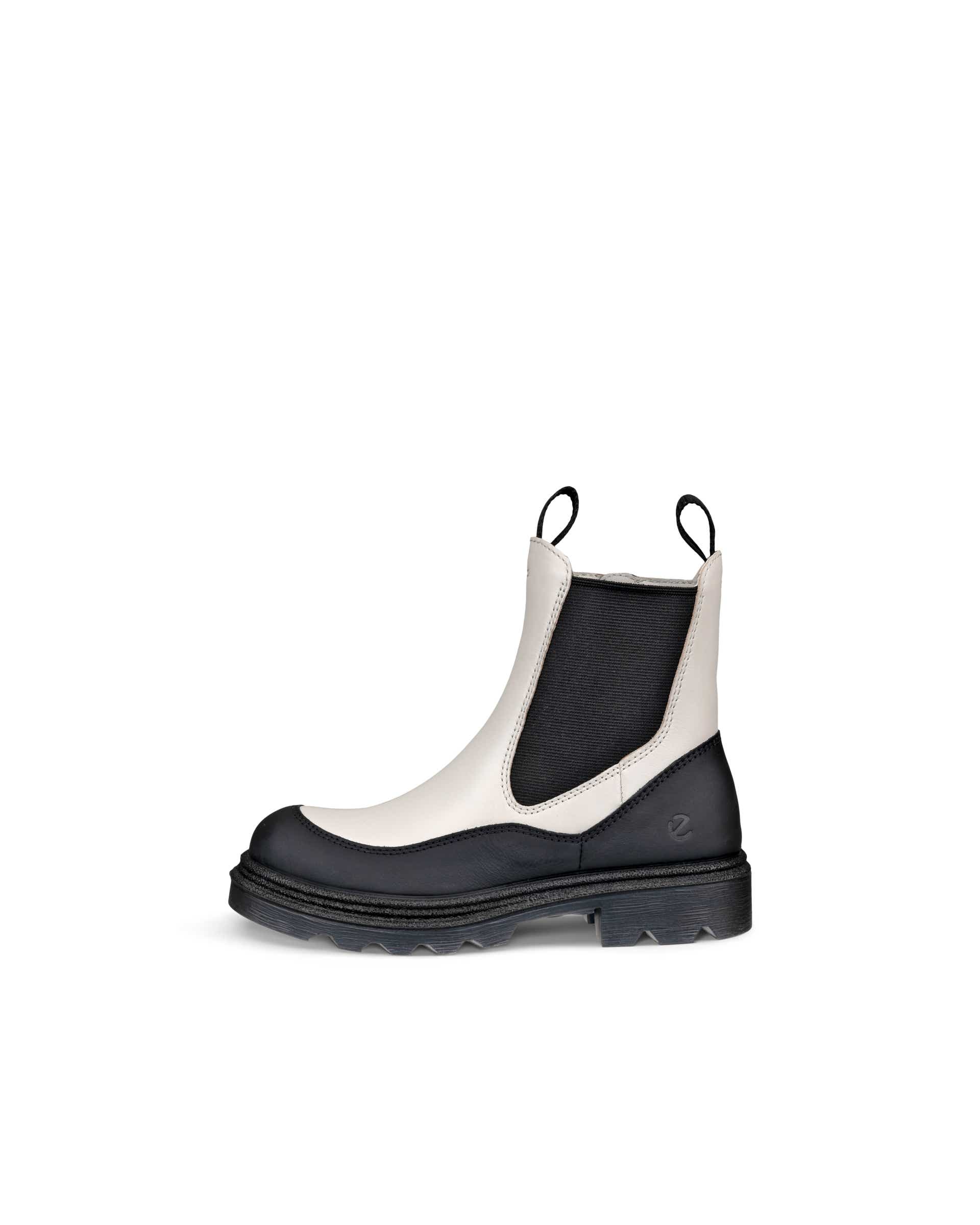 Kids' ECCO® Grainer Leather Chelsea Boot - Multicolor - Outside