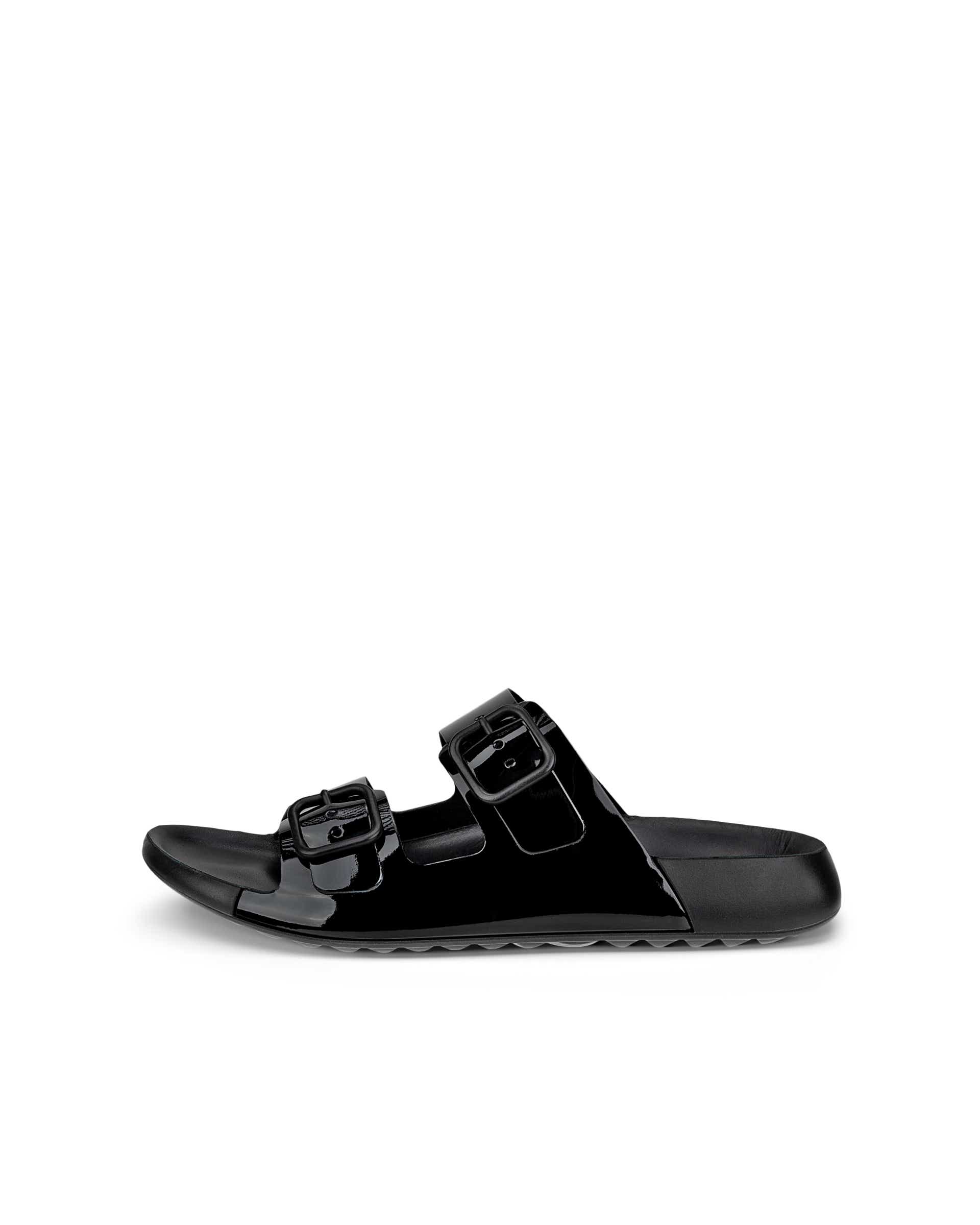 Women's ECCO® Cozmo Leather Two Strap Sandal - Green - Outside