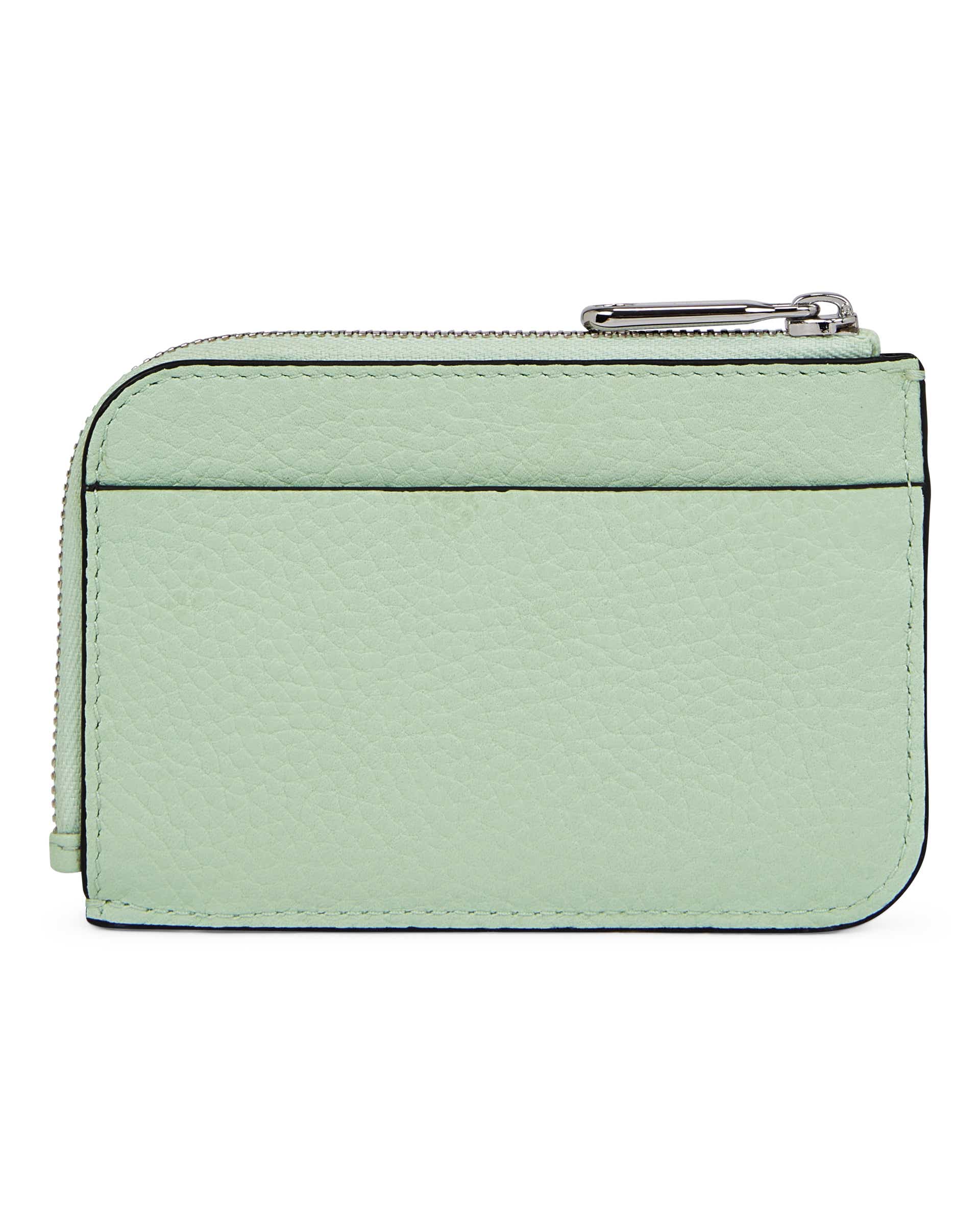 ECCO® Zipped Leather Card Case - Green - Back