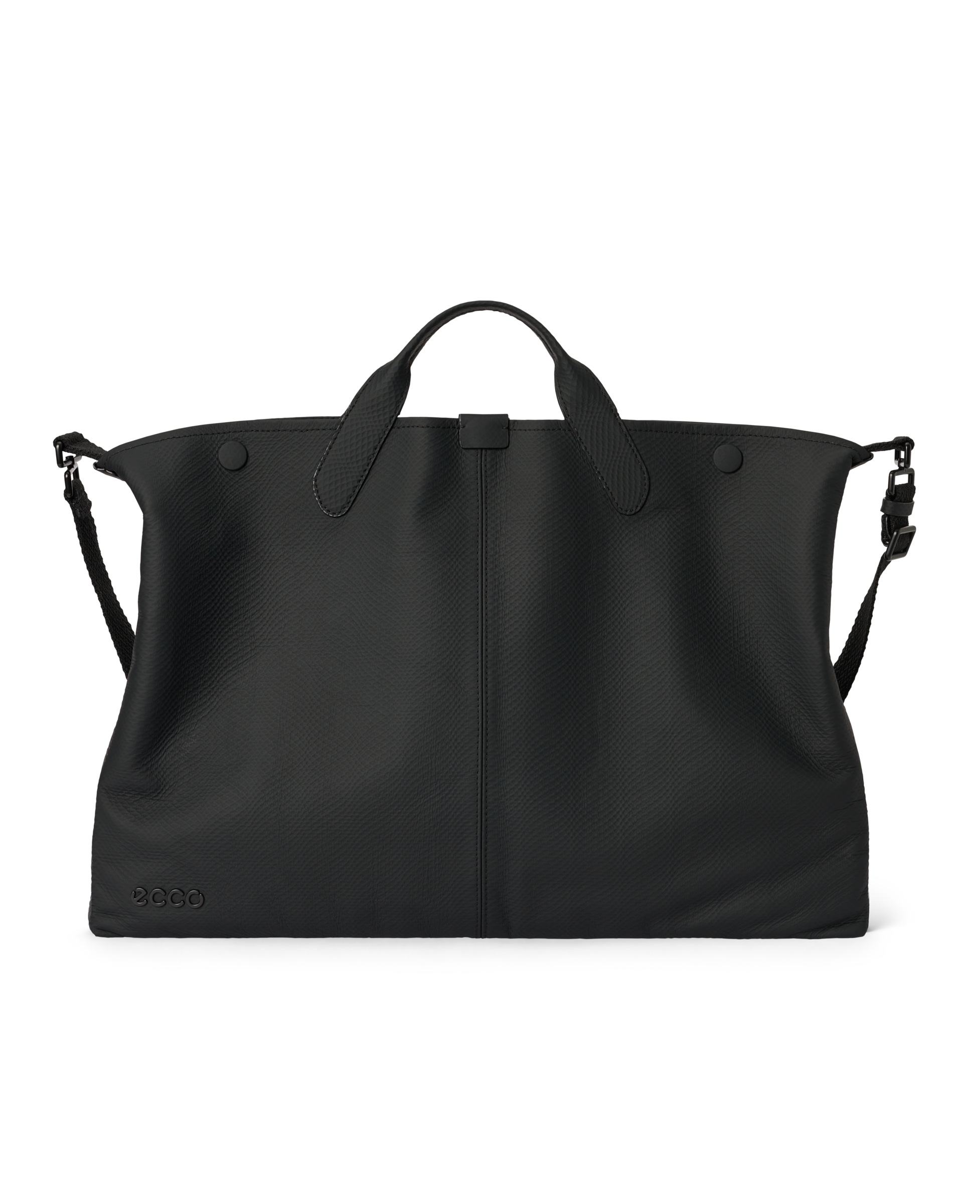 ECCOยฎ Soft East-West Leather Tote Bag - Black - Main