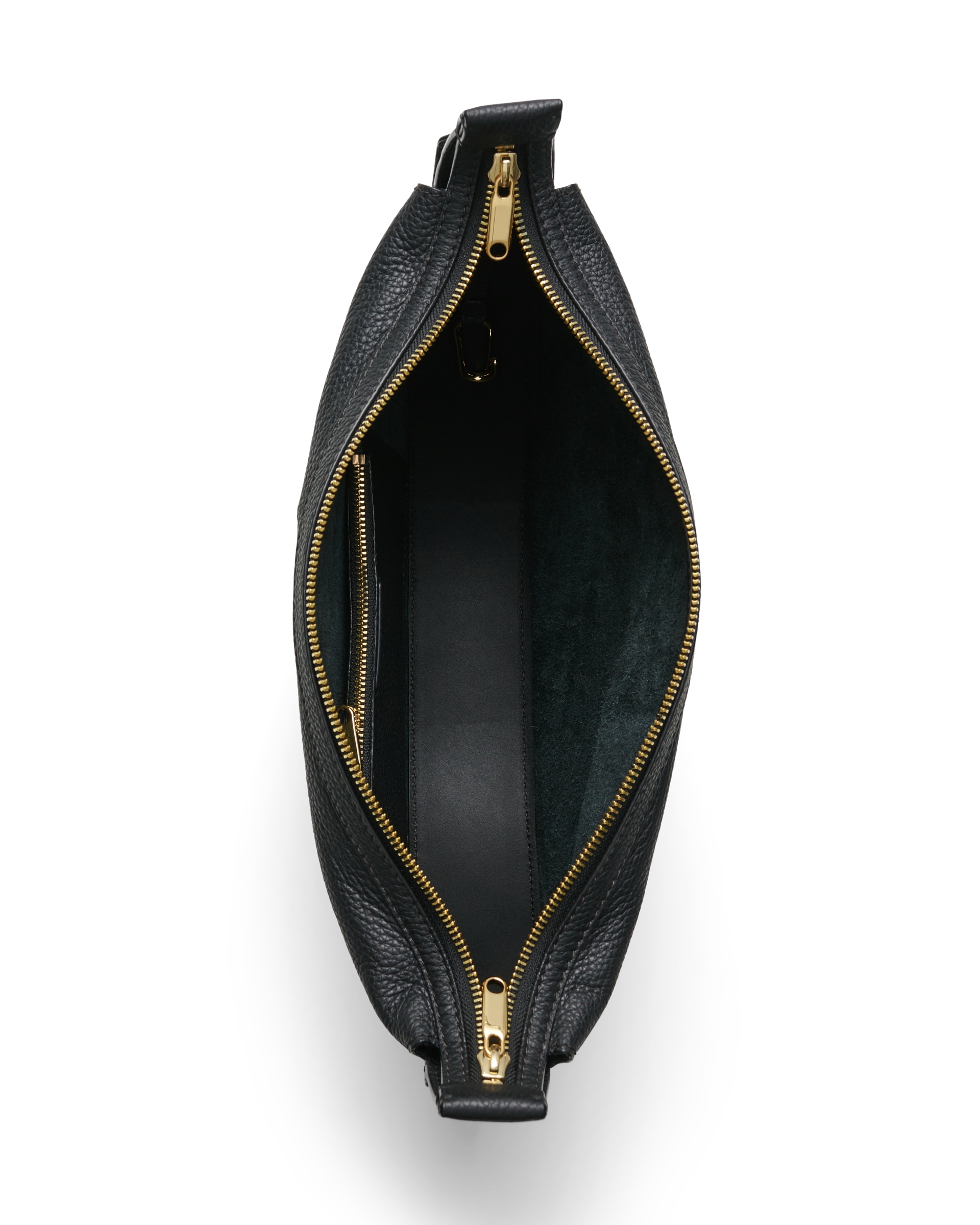 ECCOยฎ Fortune Soft Pebbled Leather Shoulder Bag - Black - Birdeye