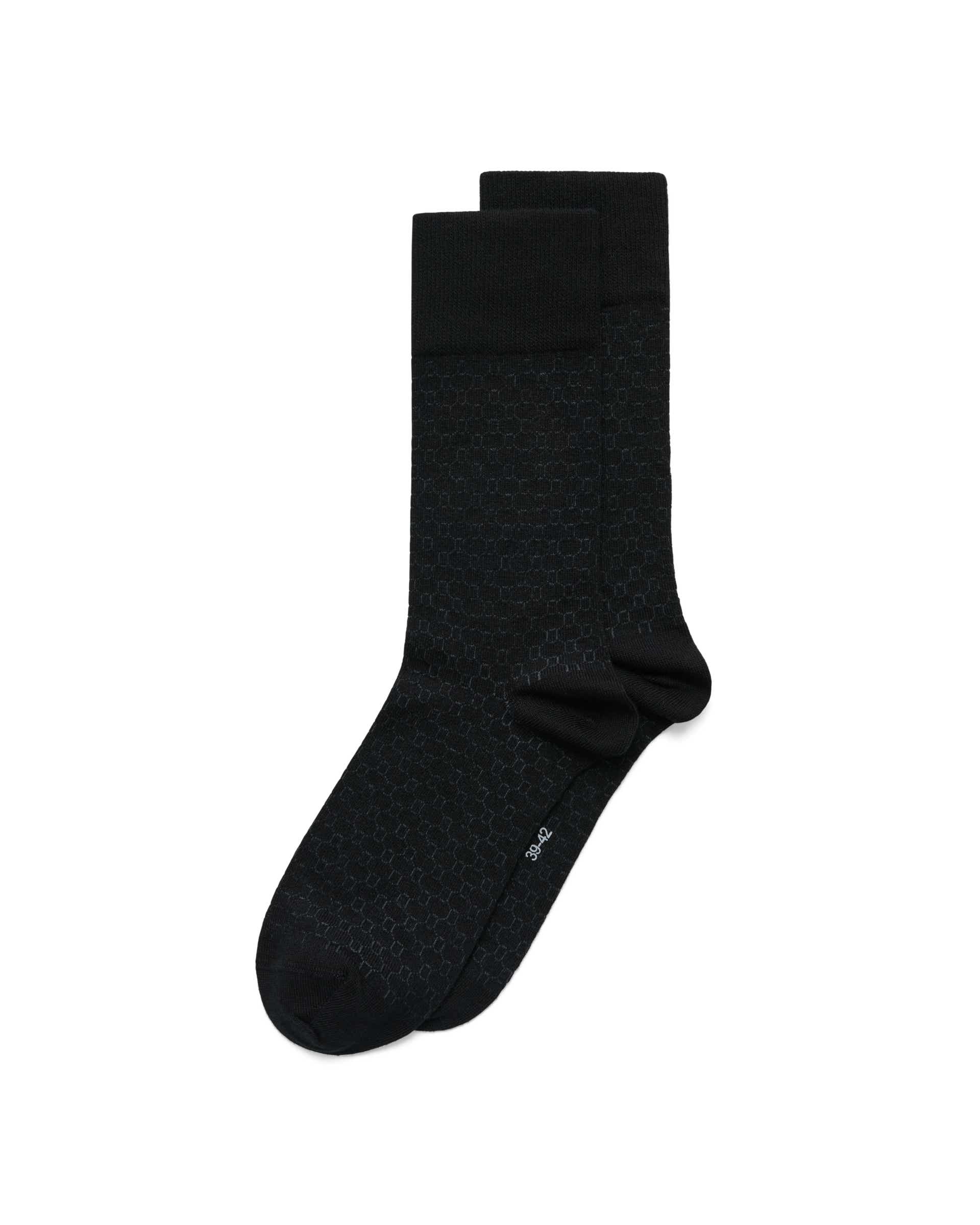 ECCO® Classic Honeycomb Mid-Cut Socks - Blue - Main
