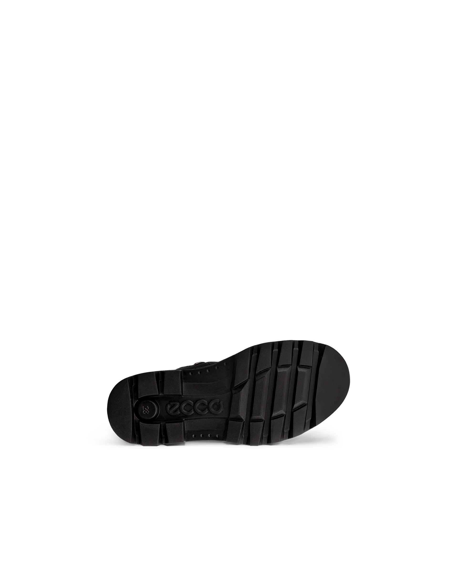 Kids' ECCO® Grainer Leather Chelsea Boot - Black - Sole