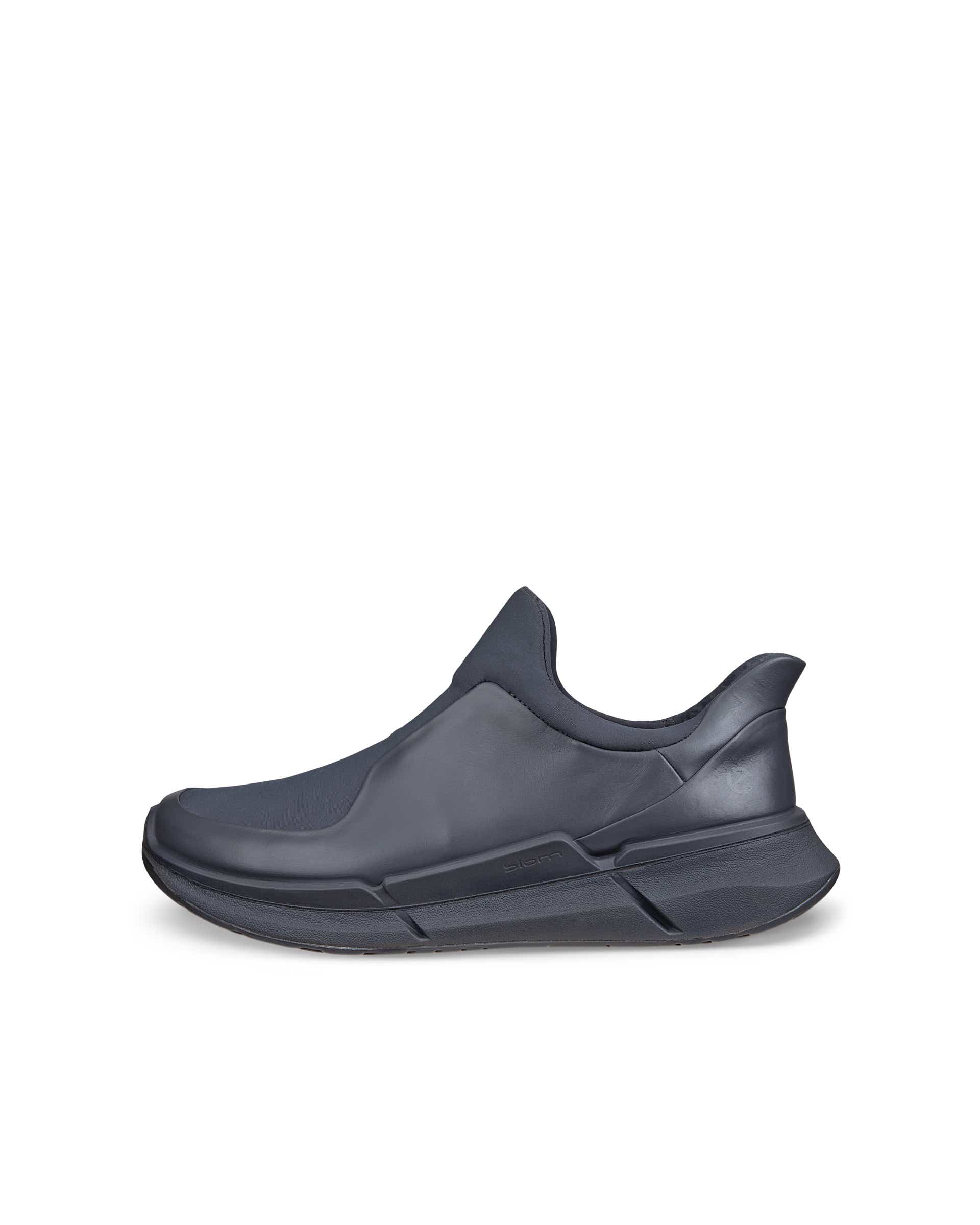Men's ECCO® BIOM 2.2 Leather Slip-On Sneaker - Black - Outside