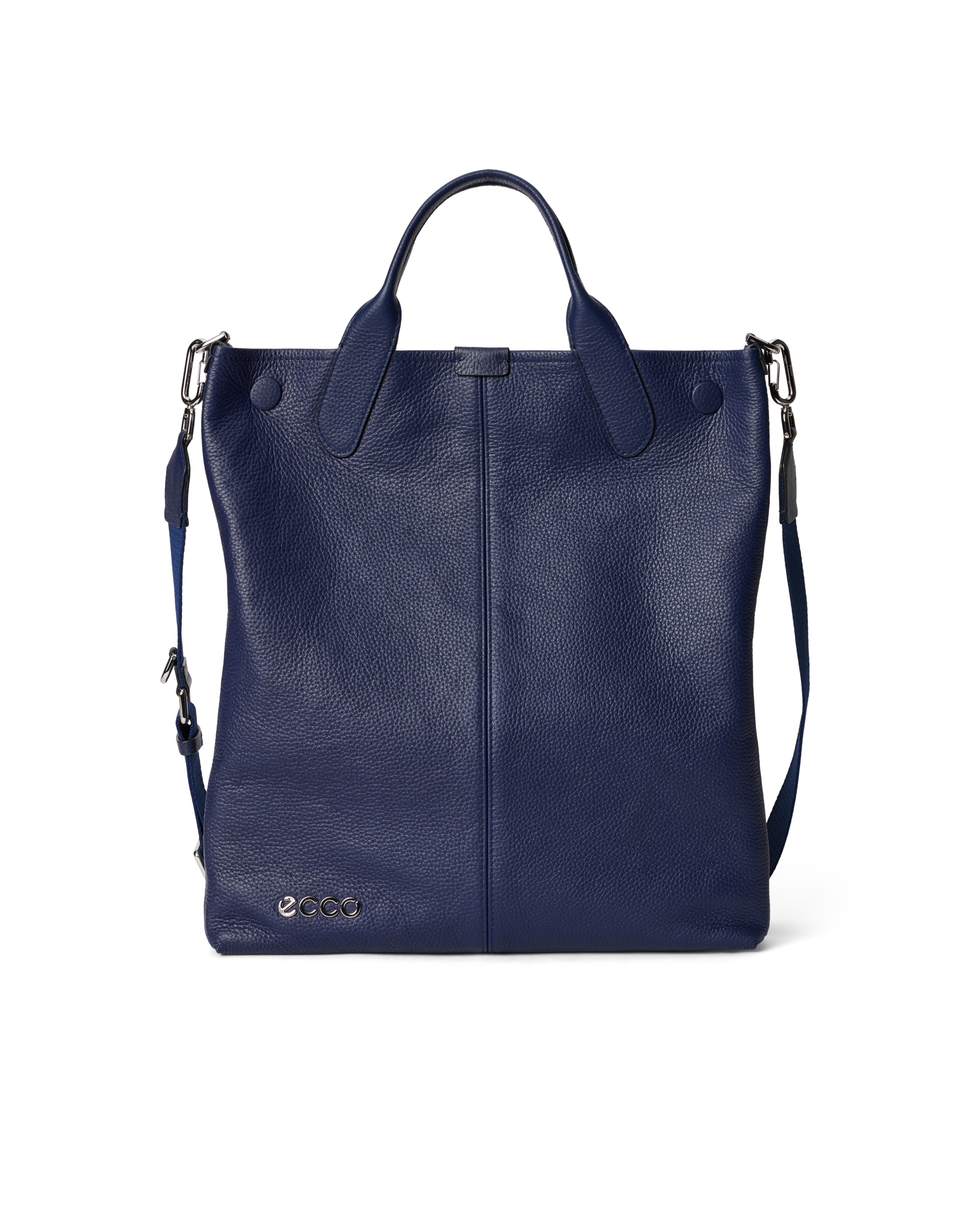 ECCO® Soft North-South Leather Tote Bag - Blue - Main