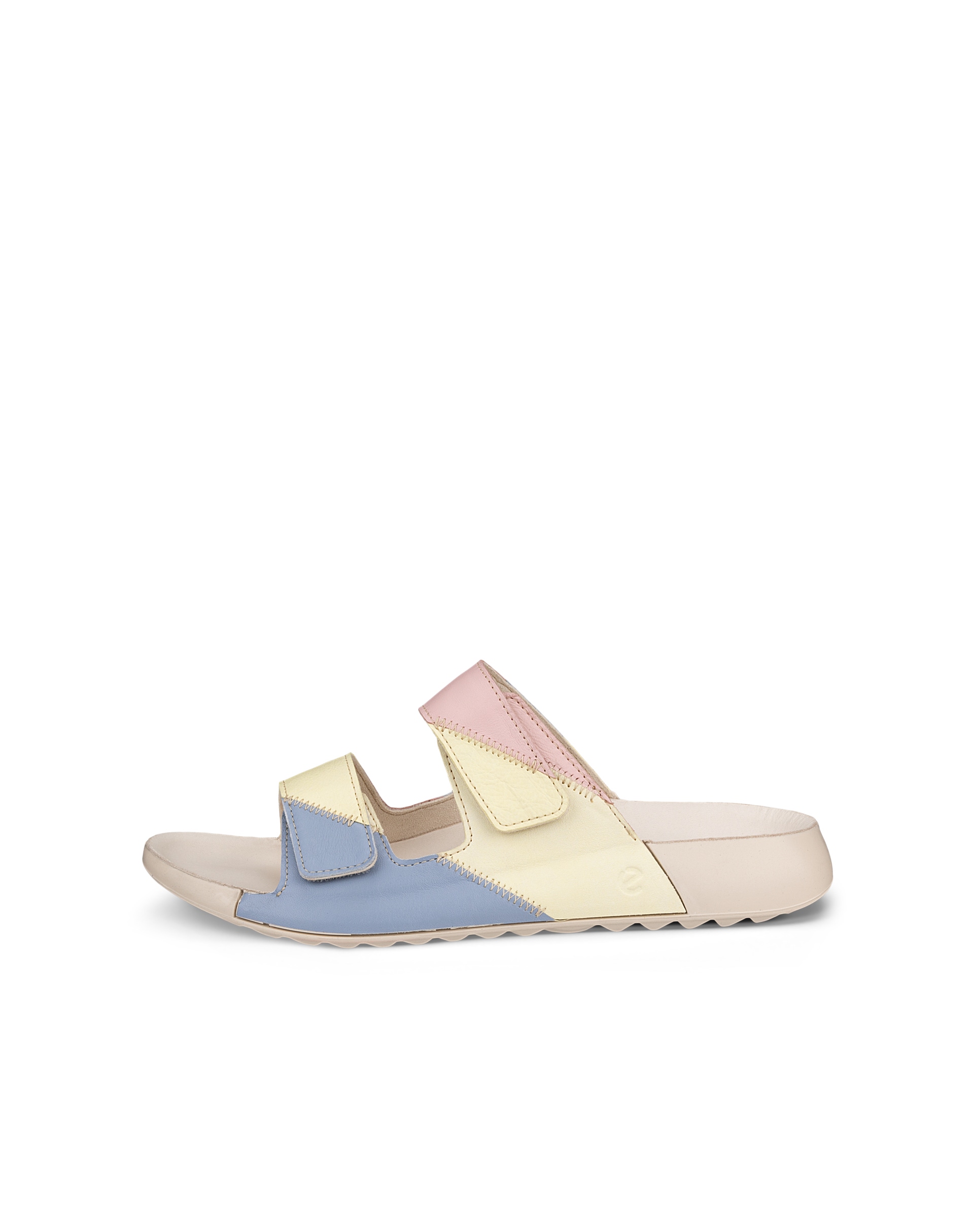 Women's ECCO® Cozmo Leather Two Strap Sandal - Multicolour - Outside