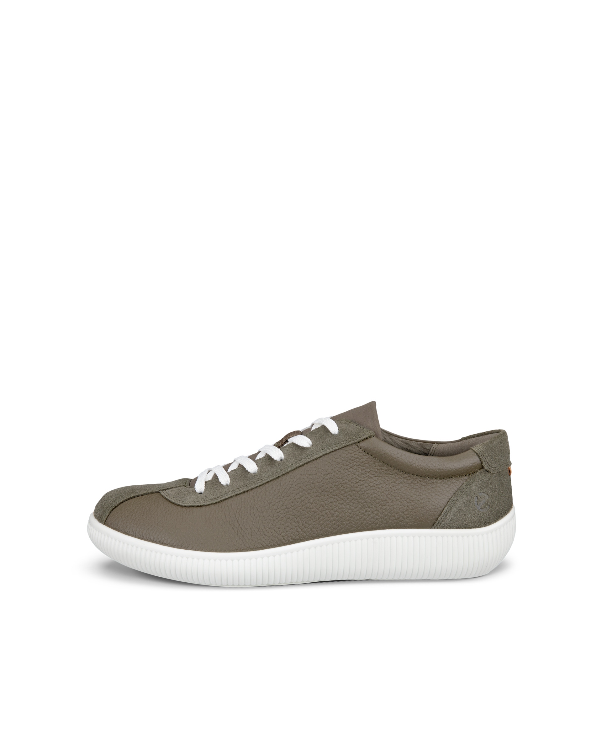 Men's ECCO® Soft Zero Leather Sneaker - Brown - Outside