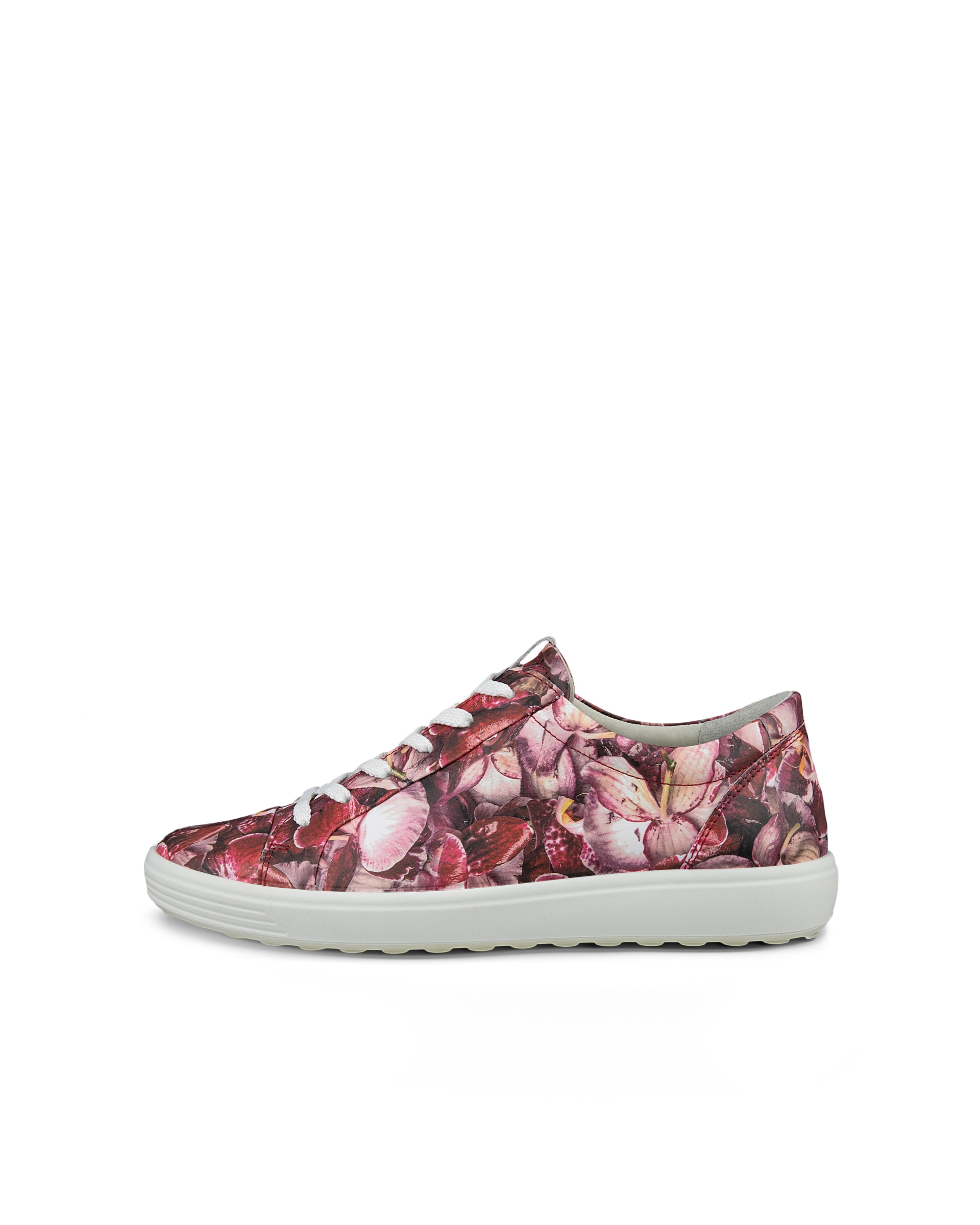 Women's ECCO® Soft 7 Leather Sneaker - Multicolour - Outside