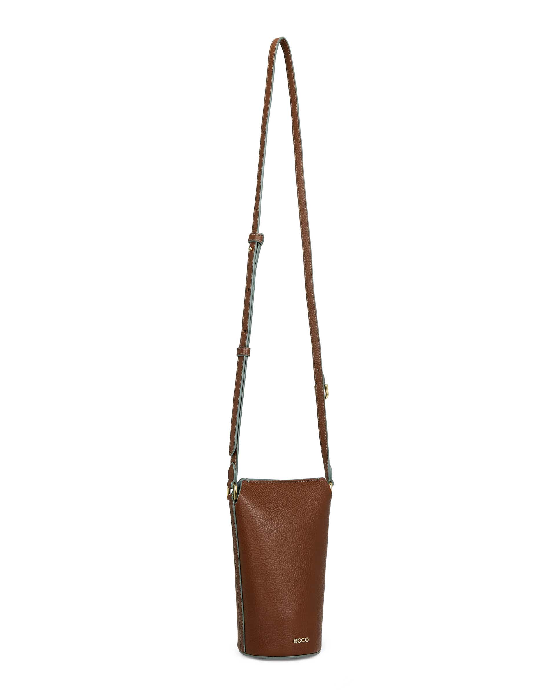 ECCO® Pot Pebbled Leather Crossbody Bag - Red - Main
