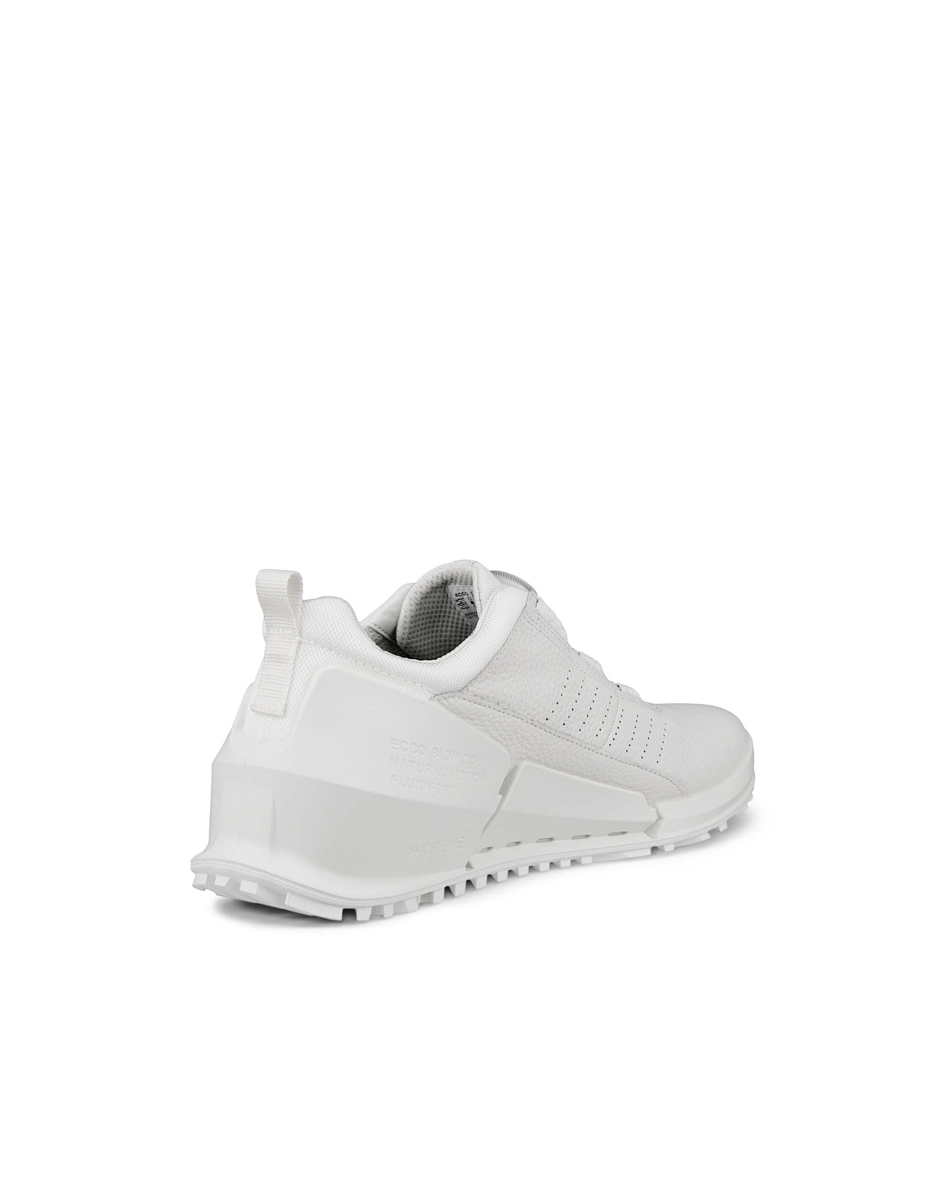 Men's ECCO® BIOM 2.0 Leather Sneaker - White - Back