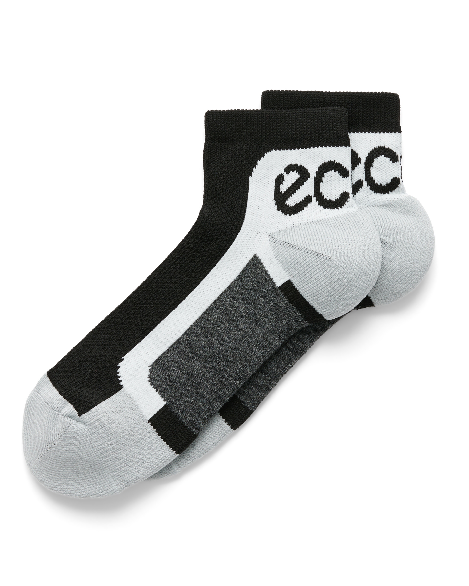 Unisex ECCO® Tech Sporty Ankle-Cut Socks - Black - Main