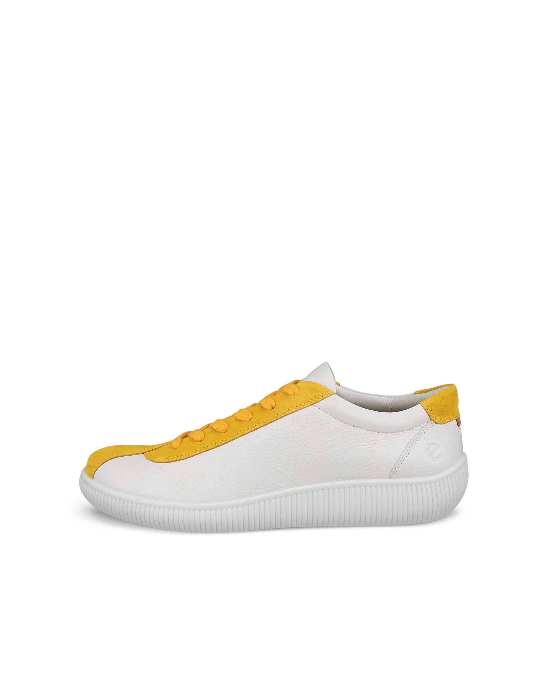 Men's ECCO® Soft Zero Leather Sneaker - Grey - Outside