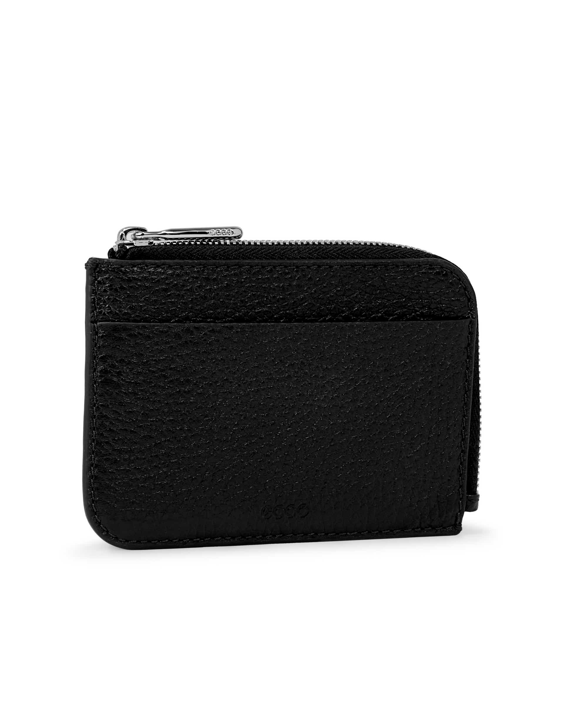 ECCO® Wallet Zipped Small Leather Wallet - Blue - Main