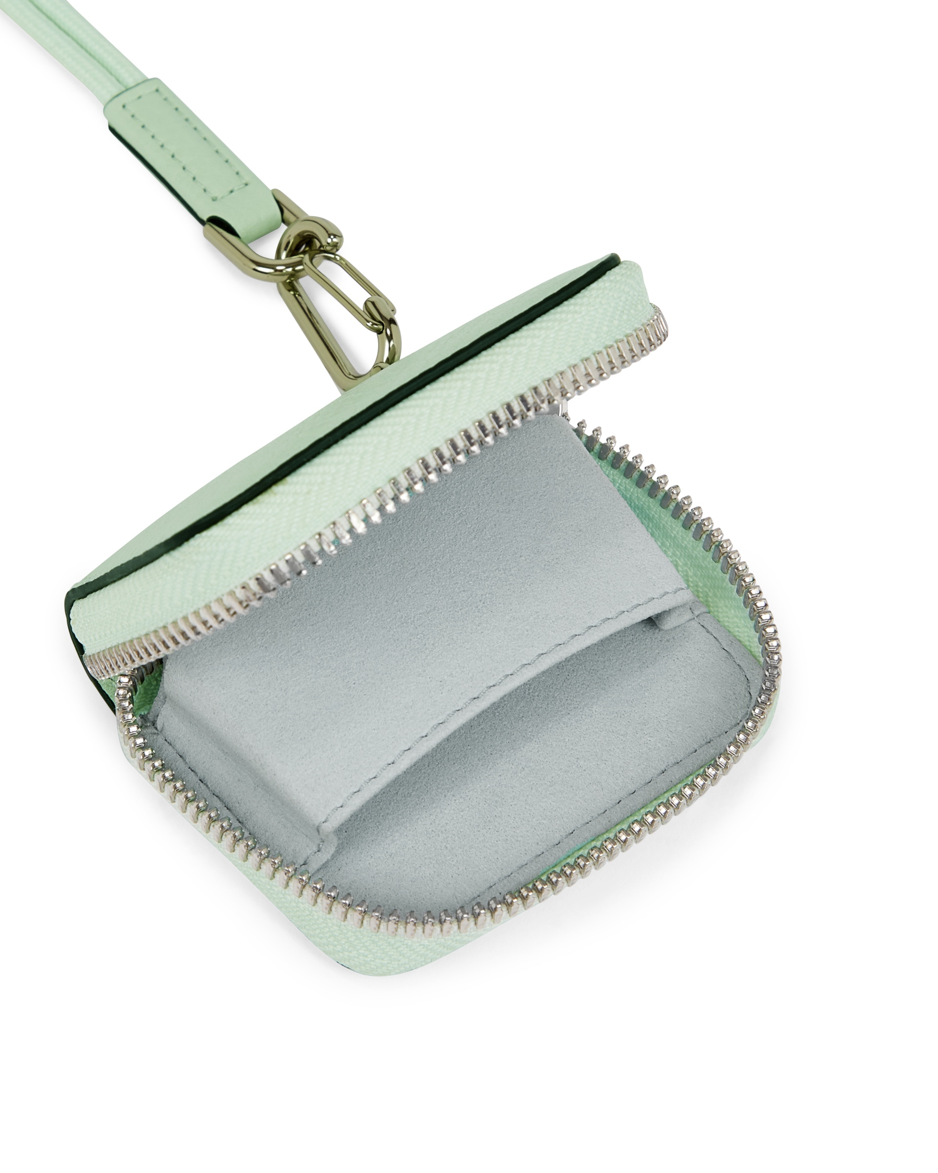 ECCO® Pro Pebbled Leather Airpod Case - Green - Inside