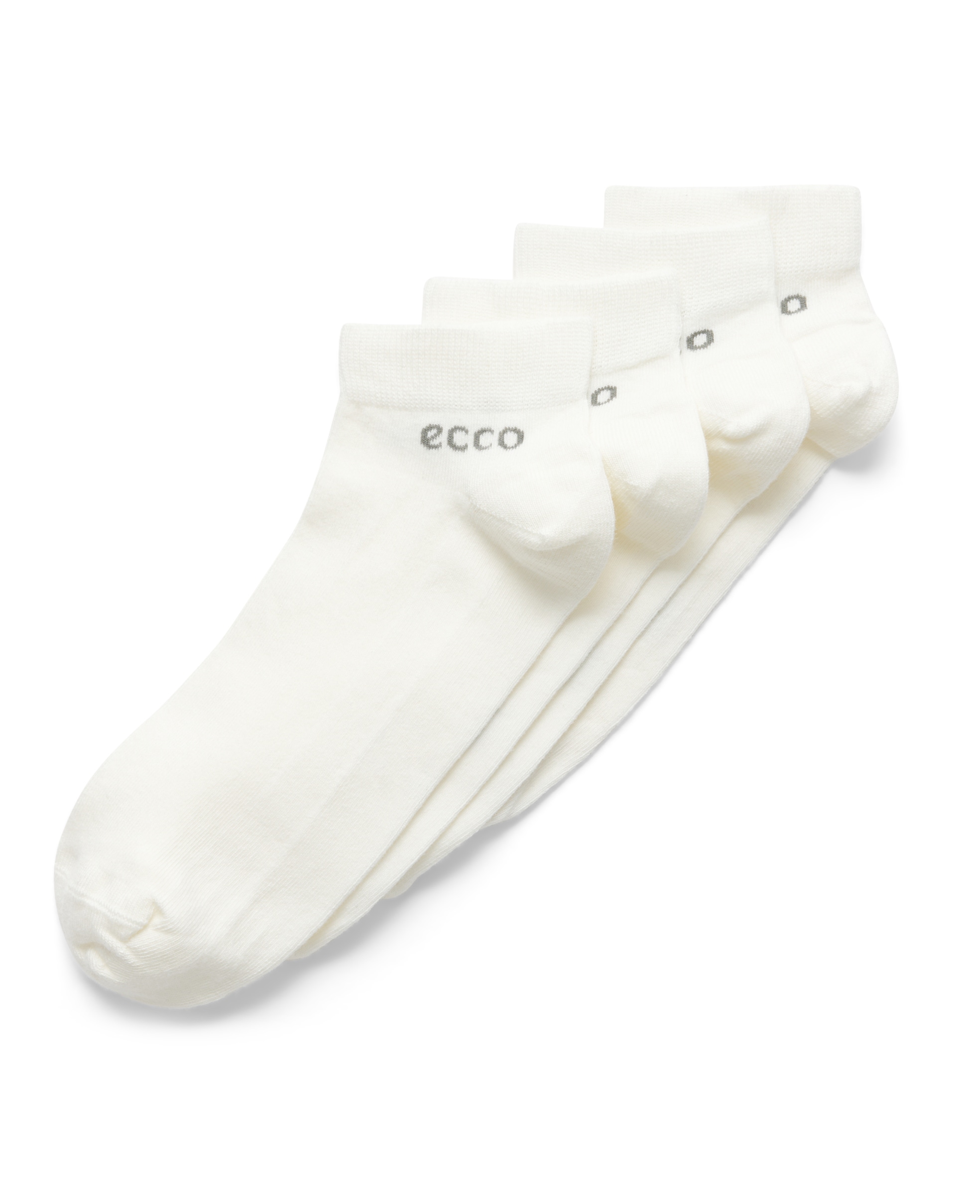ECCO® Classic Longlife Low-Cut Socks - White - Main