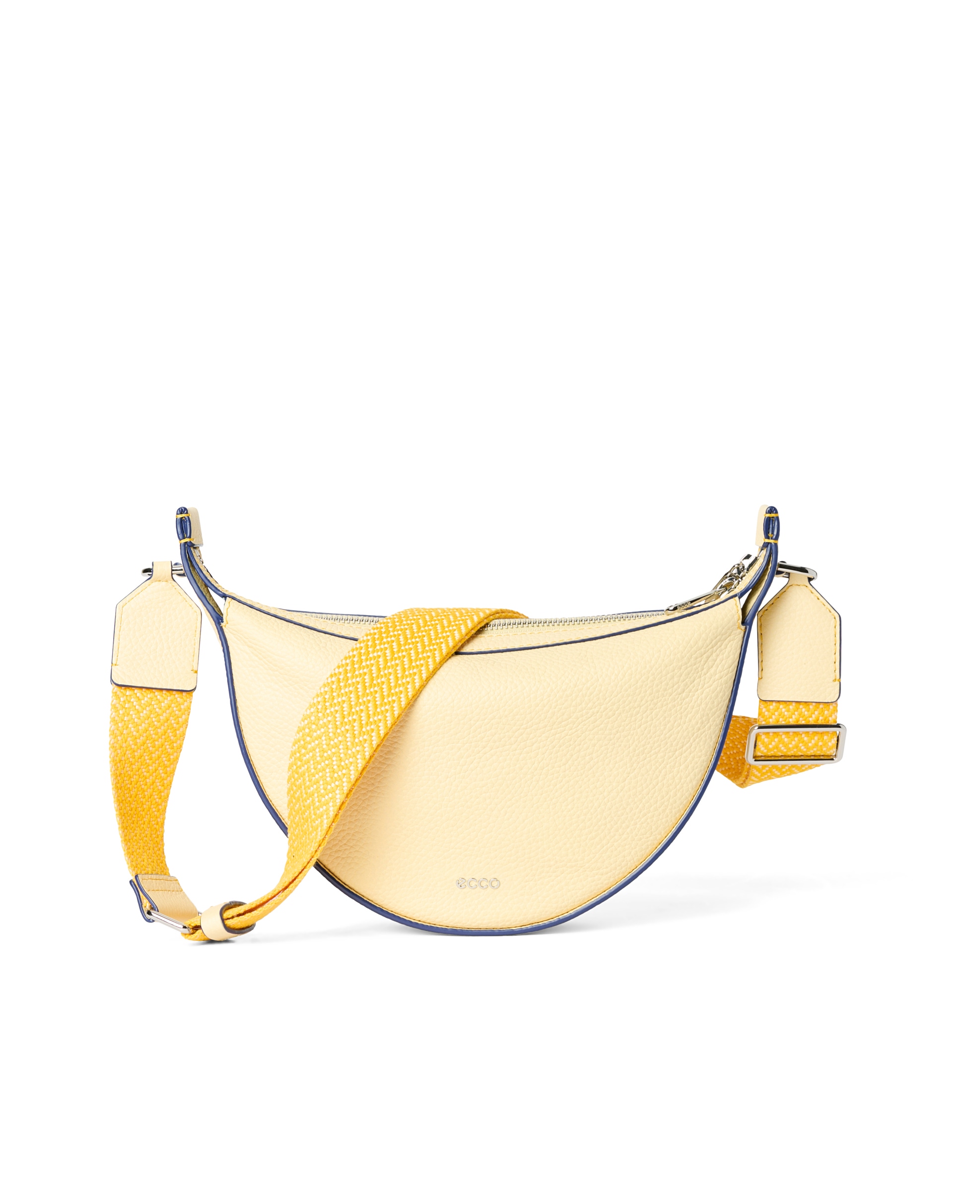 ECCO® Fortune Pebbled Leather Crossbody Bag - Yellow - Main