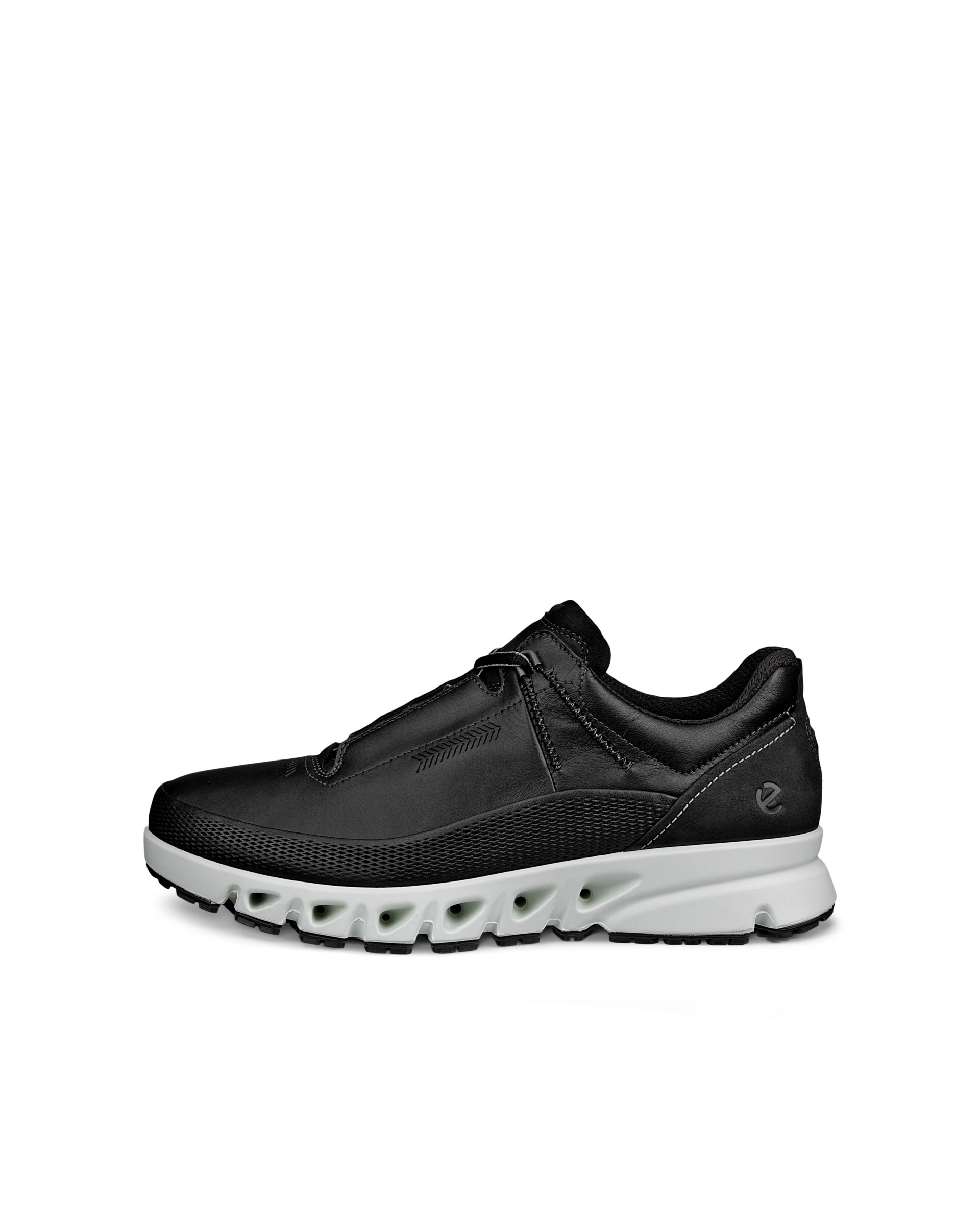 Men's ECCO® Multi-Vent Leather Gore-Tex Shoe - Black - Outside