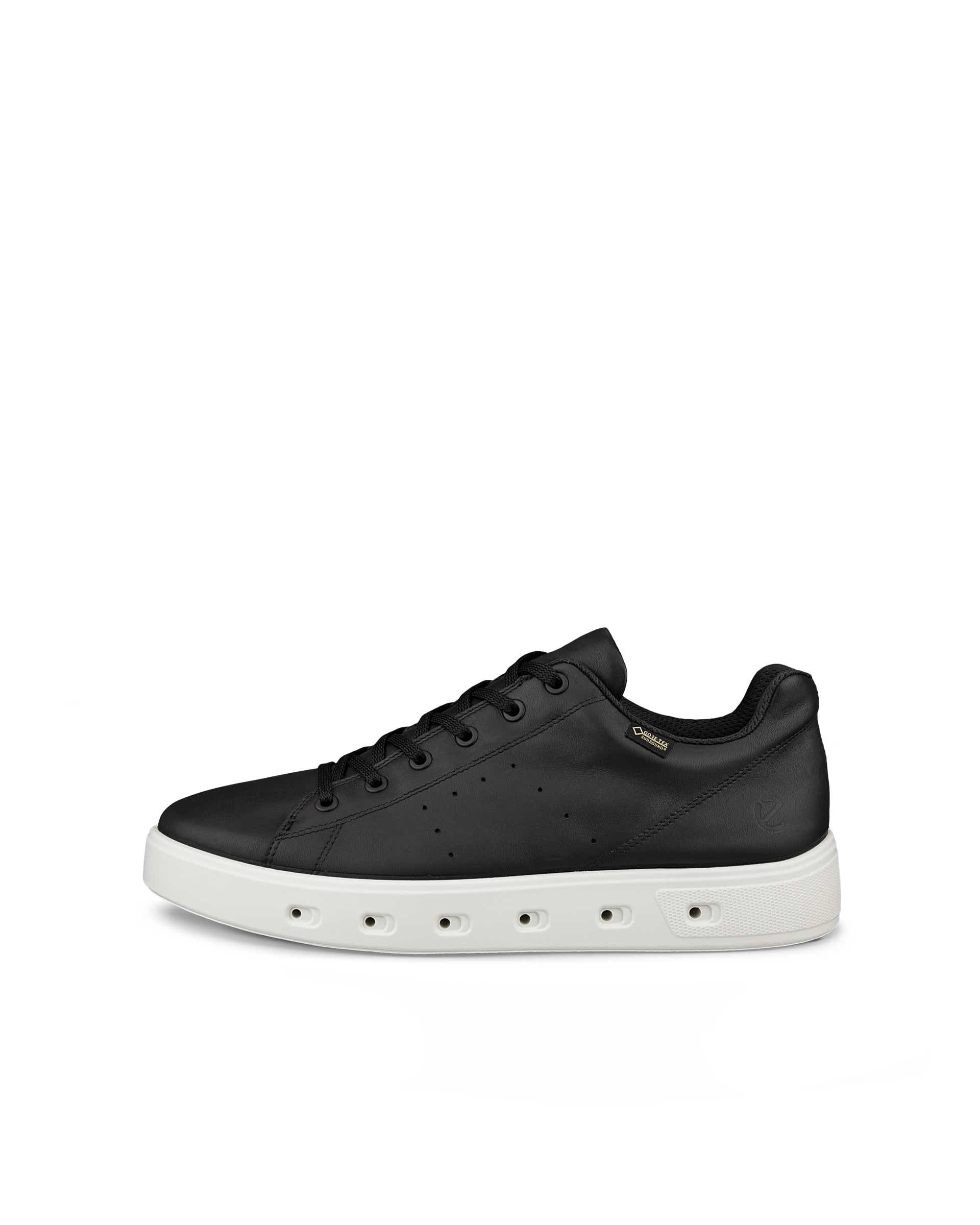 Men's ECCO® Street 720 Leather Gore-Tex Sneaker - Black - Outside
