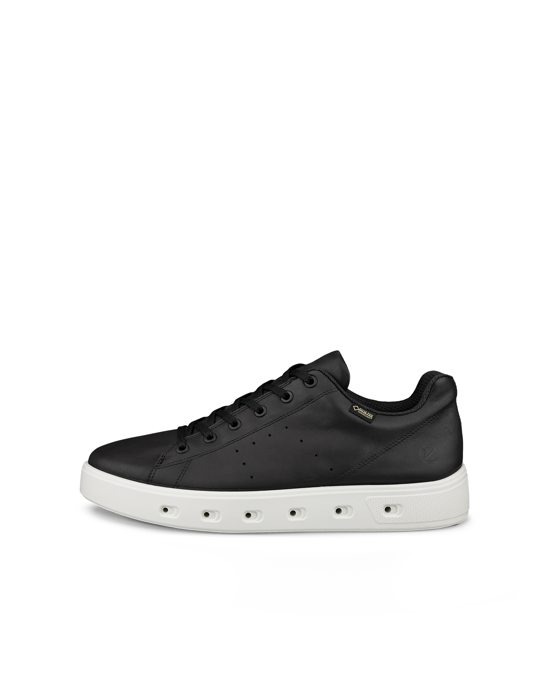 Men's ECCO® Street 720 Leather Gore-Tex Sneaker - Black - Outside