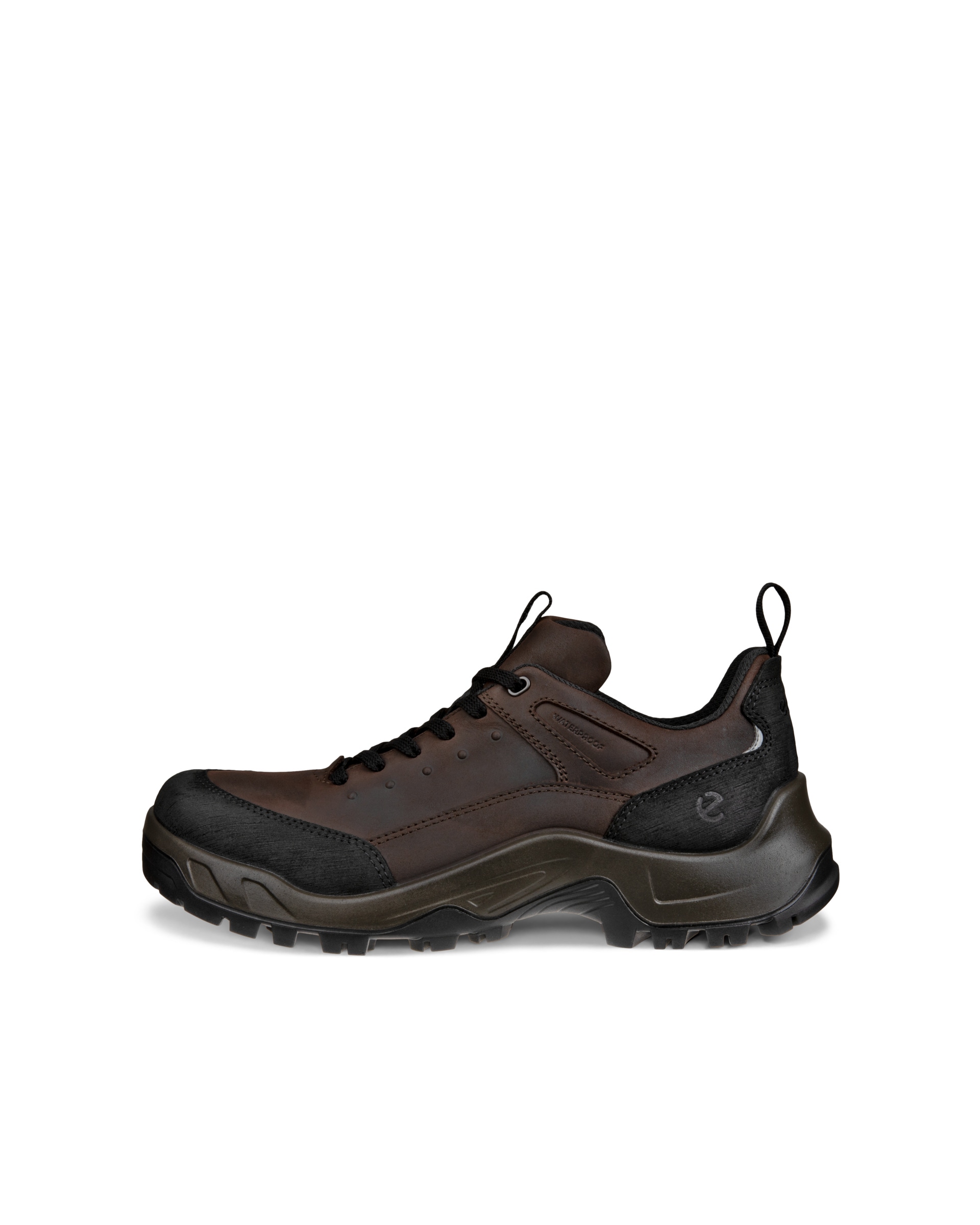 Men's ECCO® Offroad Nubuck Waterproof Outdoor Sneaker - Brown - Outside