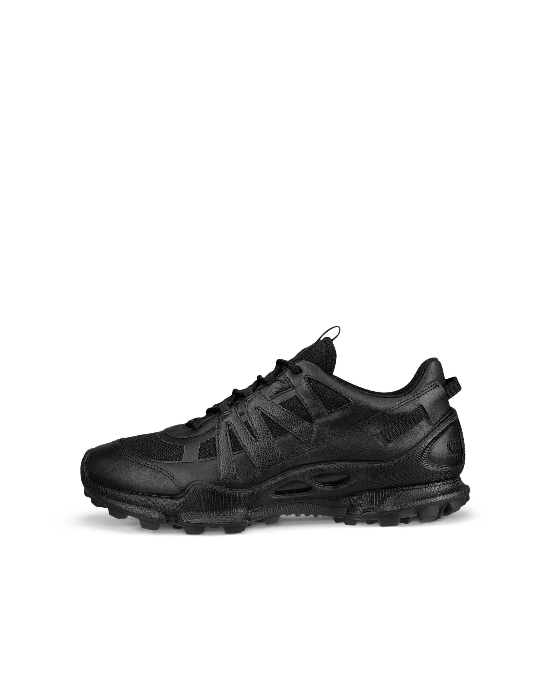 Men's ECCO® BIOM C-Trail Leather Gore-Tex Outdoor Sneaker - Grey - Outside