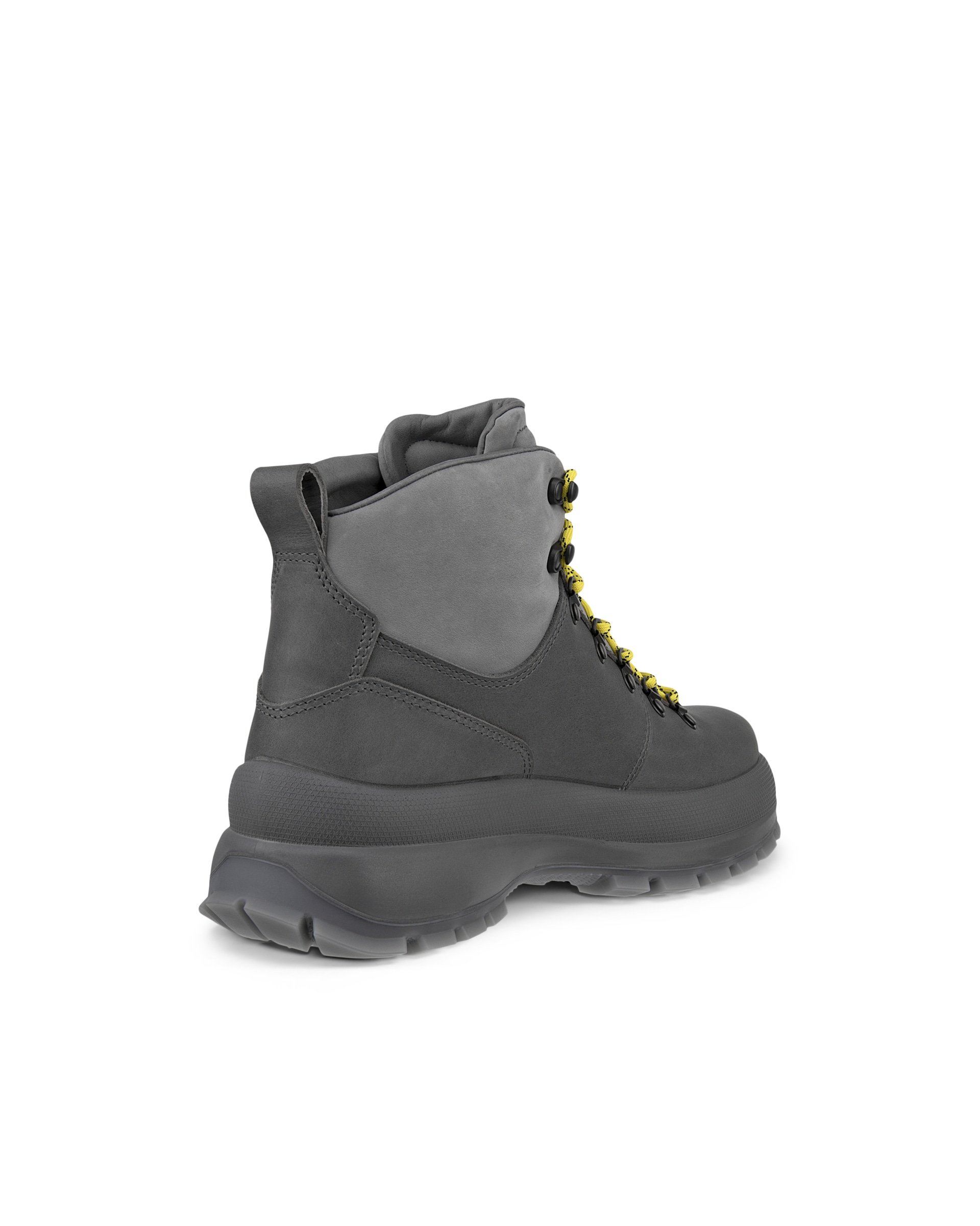 Men's ECCO® Track 30 Leather Waterproof Lace-Up Boot - Grey - Back