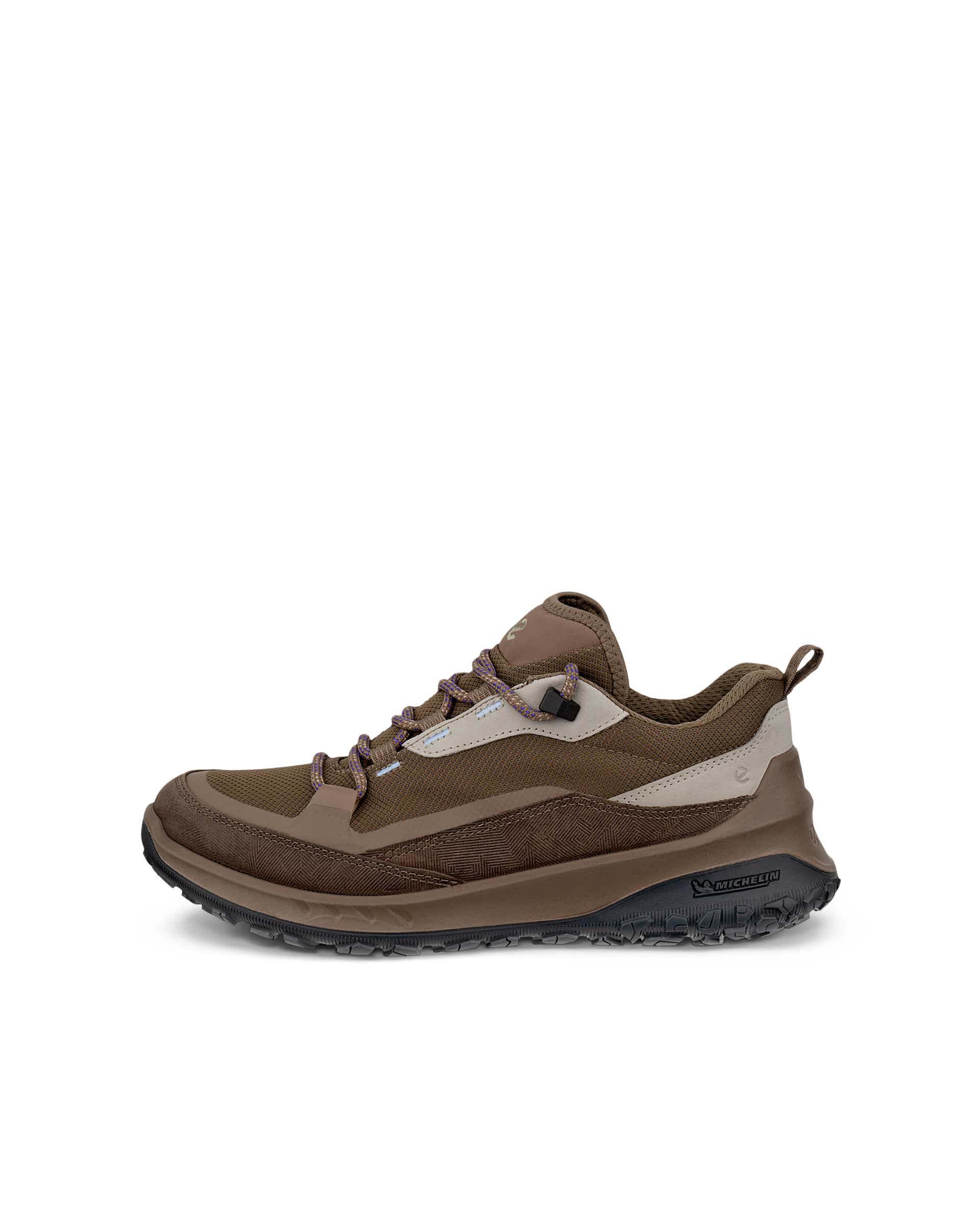 Women's ECCO® ULT-TRN Nubuck Waterproof Hiking Shoe - Brown - Outside