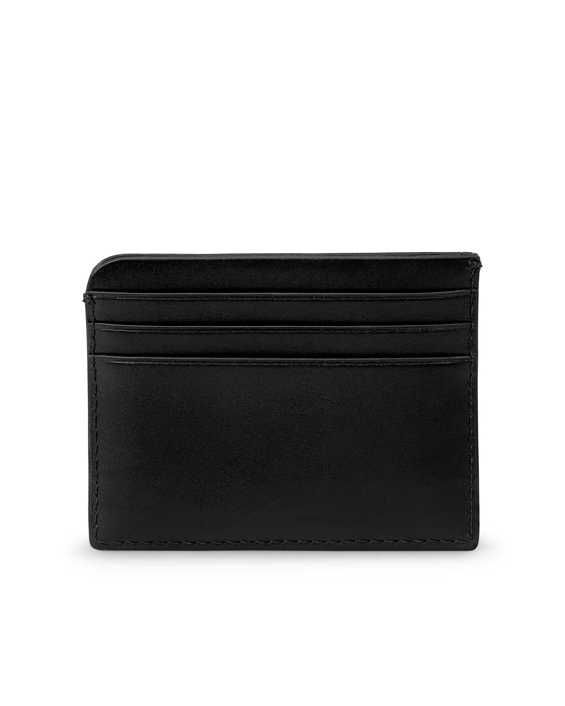 ECCO® Wallet Formal Small Leather Card Case - Black - Back