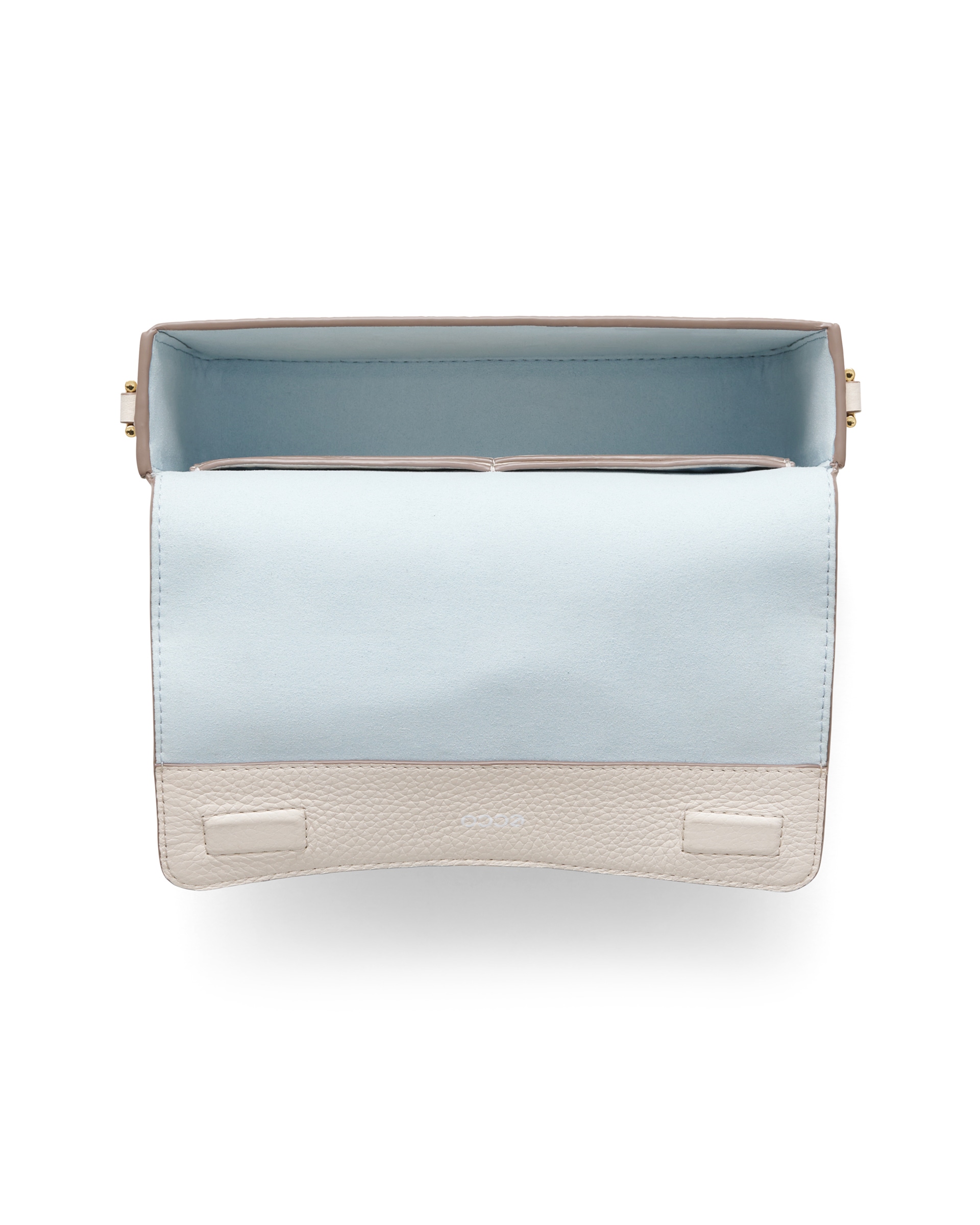 ECCO® Pinch Small Pebbled Leather Shoulder Bag - Beige - Birdeye