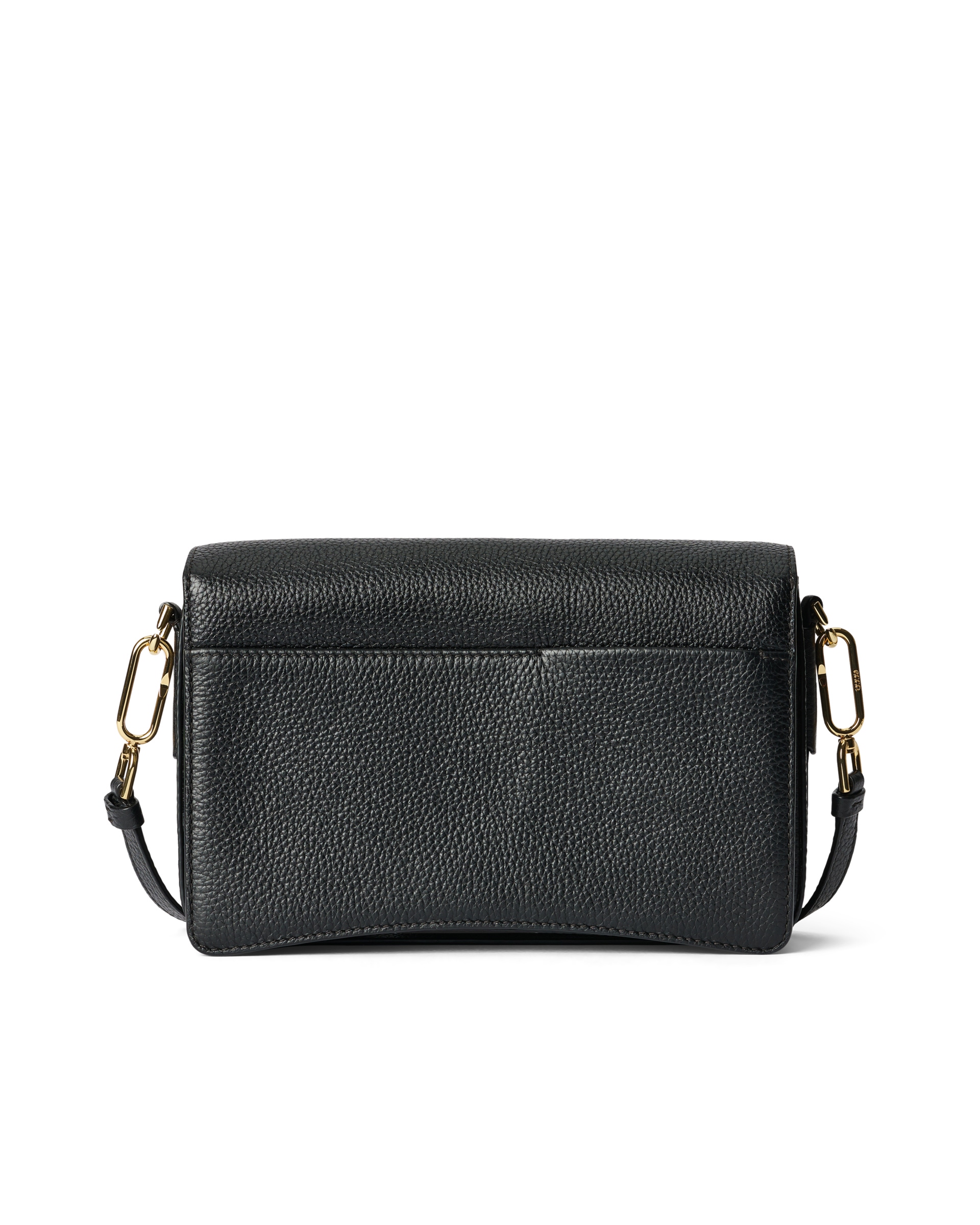 ECCO® Pinch Large Pebbled Leather Pinch Crossbody Bag - Black - Back