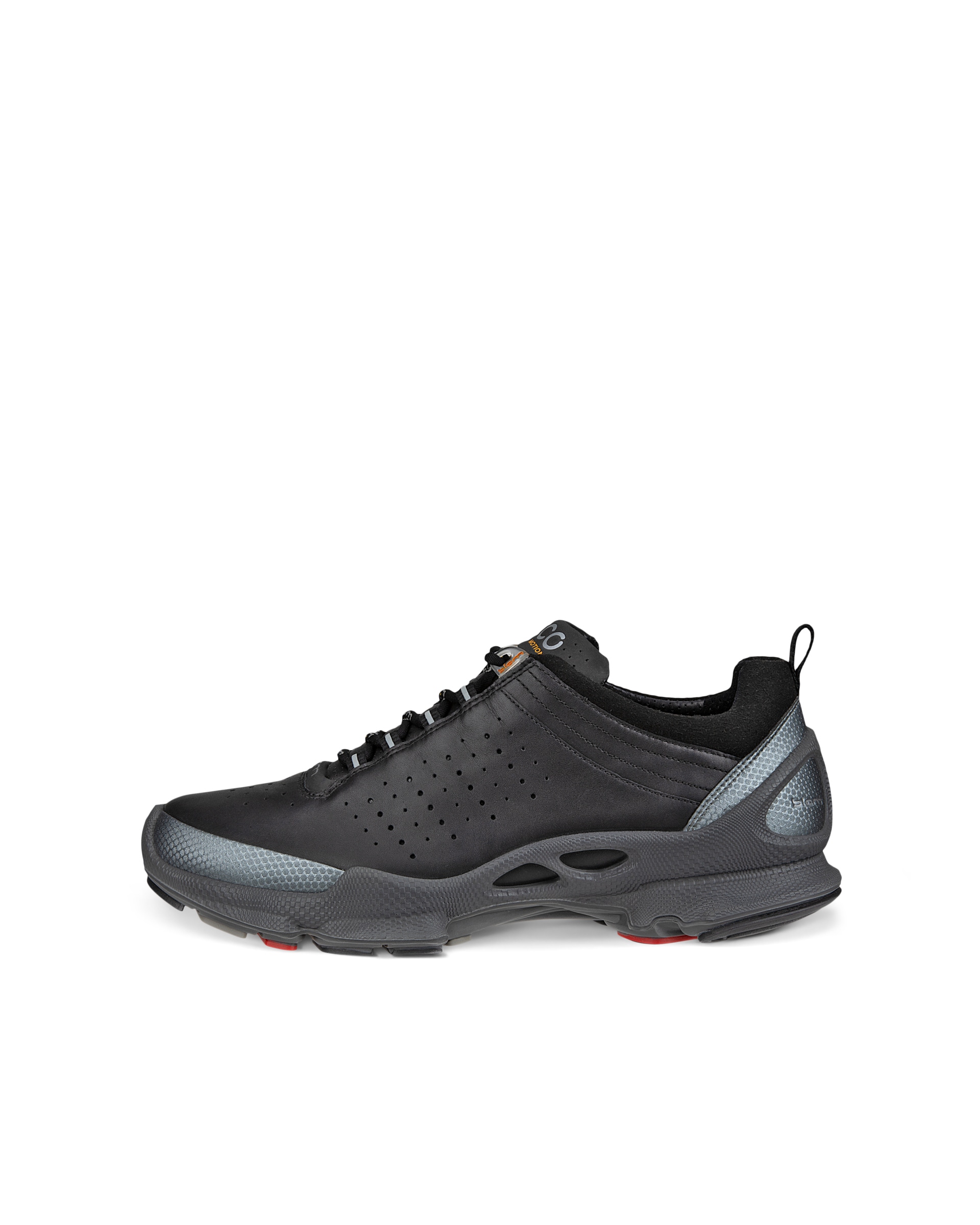 Men's ECCO® BIOM C Leather Sneaker - Black - Outside