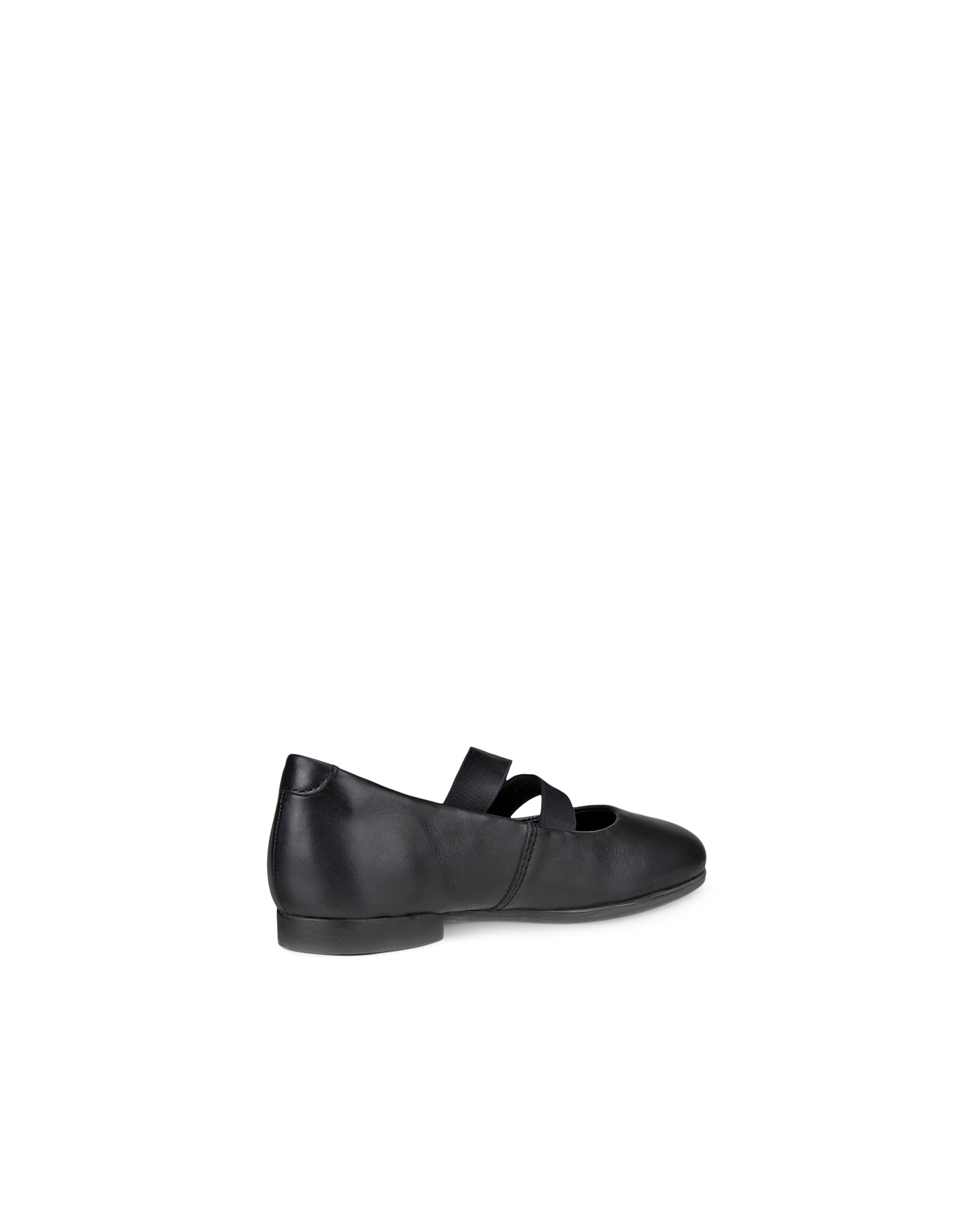 Kids' ECCOยฎ Anine Leather Ballerina - Black - Back