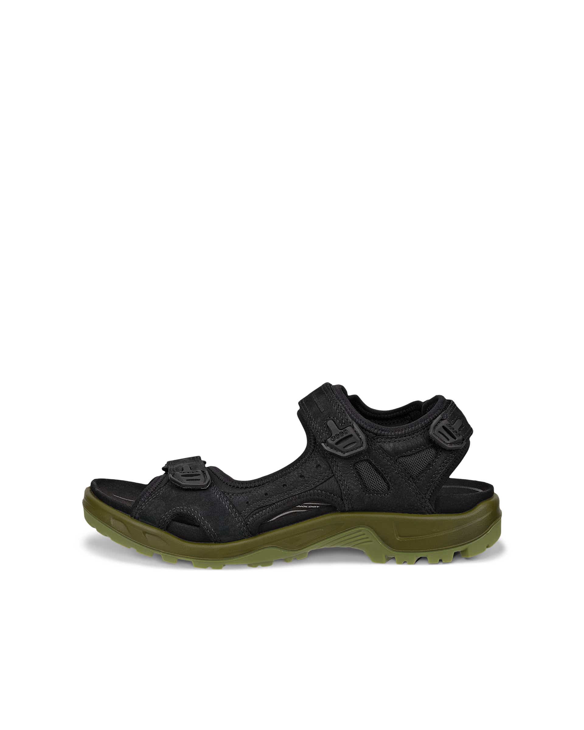 Men's ECCO® Offroad Nubuck Outdoor Sandal - Blue - Outside