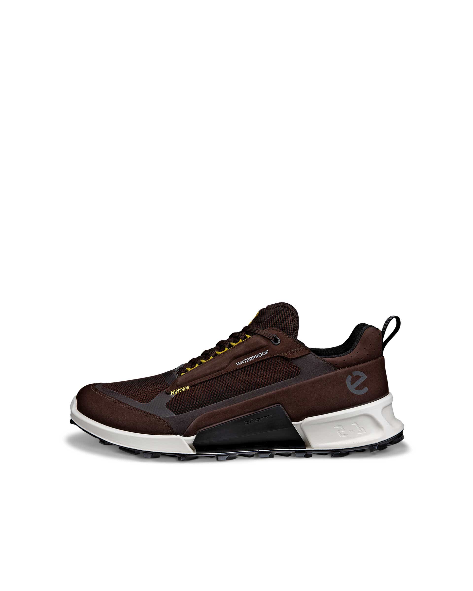 Men's ECCO® BIOM 2.1 X Mountain Nubuck Waterproof Hiking Sneaker - Black - Outside