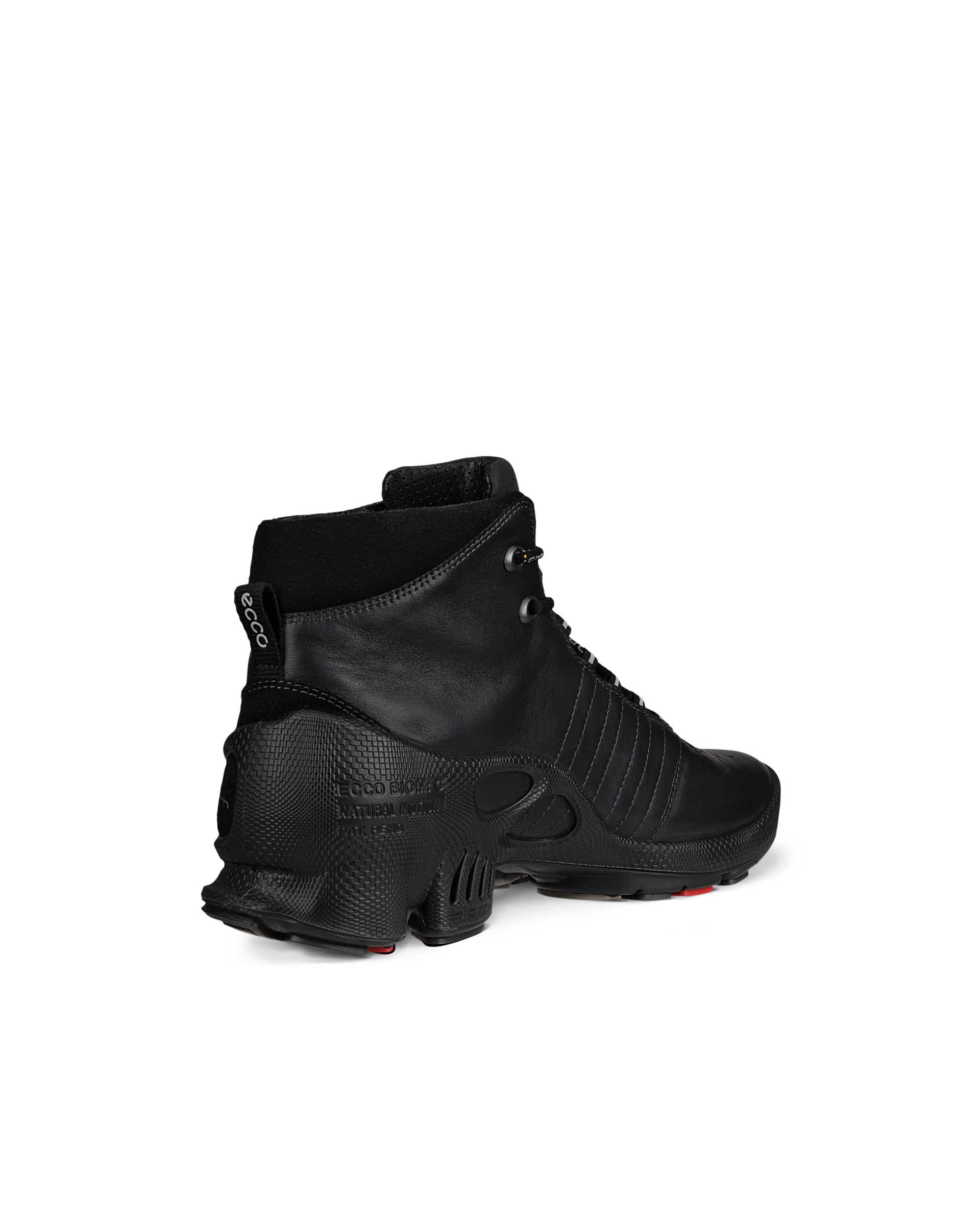 Men's ECCO® BIOM C Leather Outdoor Boot - Black - Back